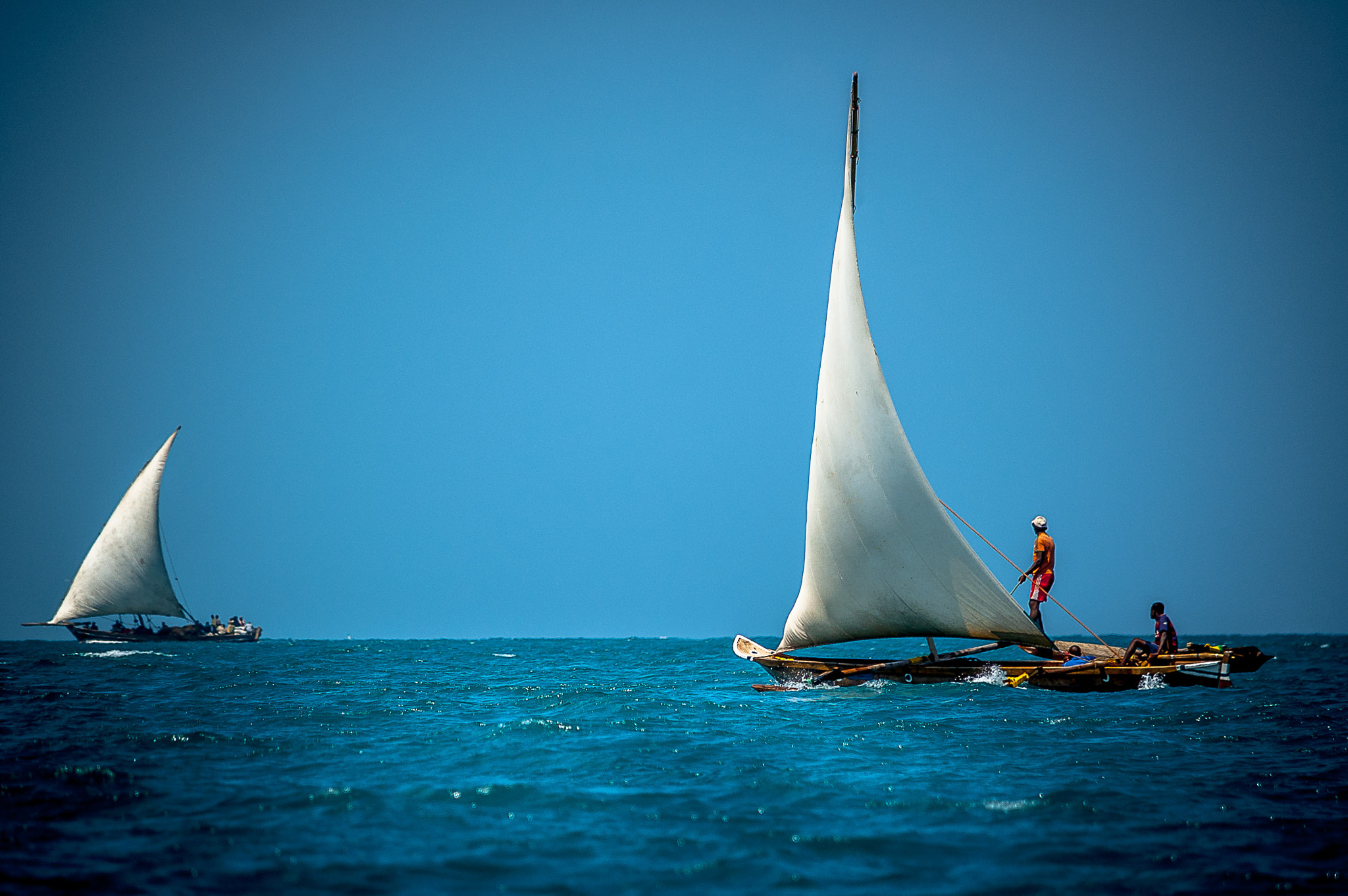 Nikon D50 sample photo. Zanzibar dhow photography