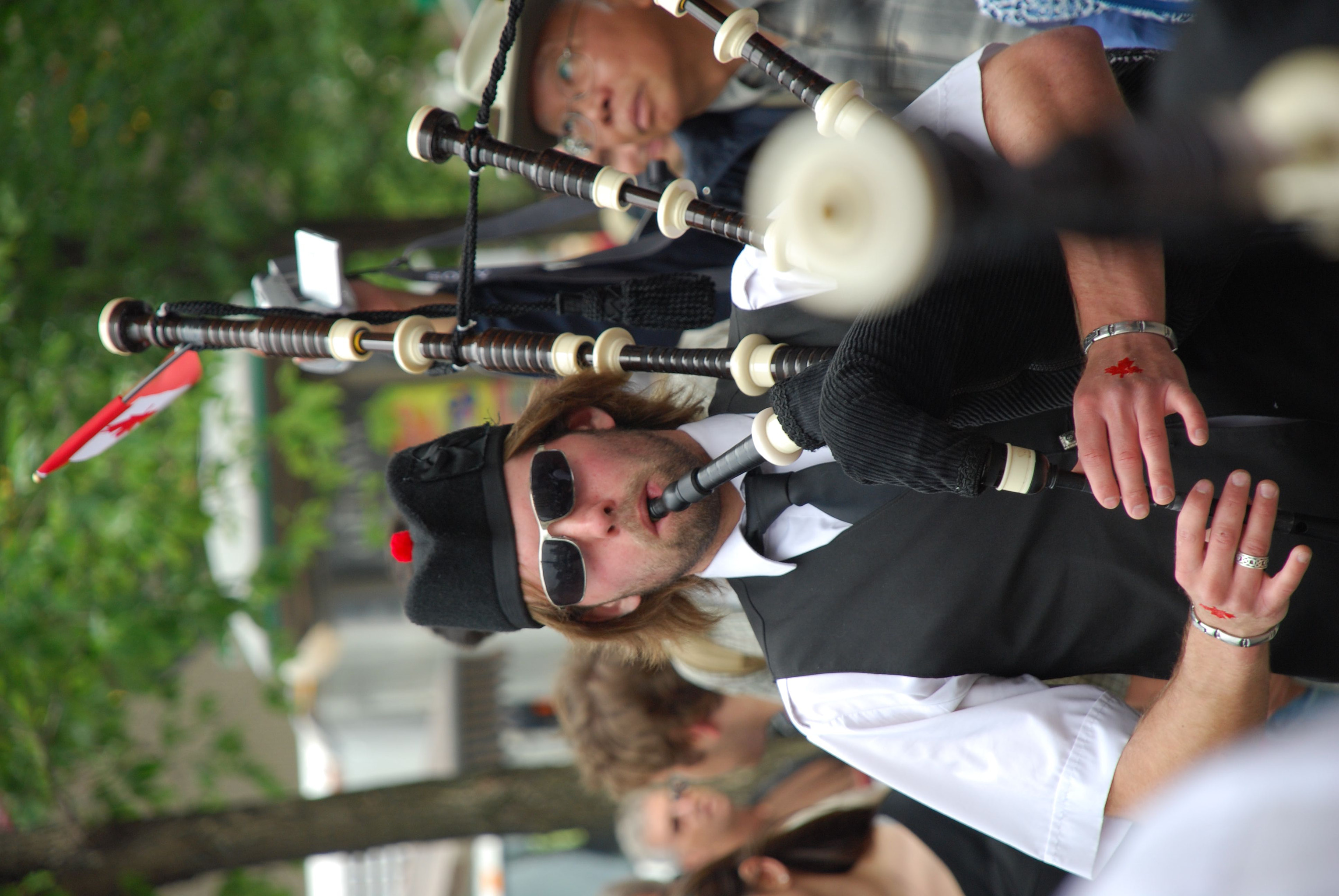 Nikon D40X sample photo. Bagpiper photography
