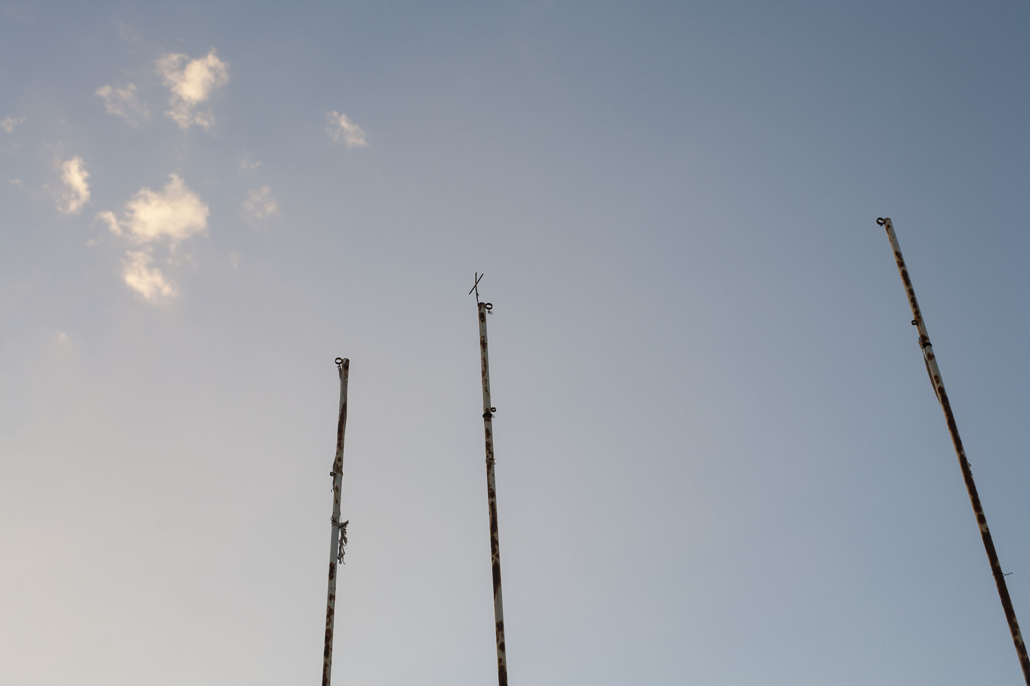 ZEISS Planar T* 50mm F1.4 sample photo. Flagpoles photography
