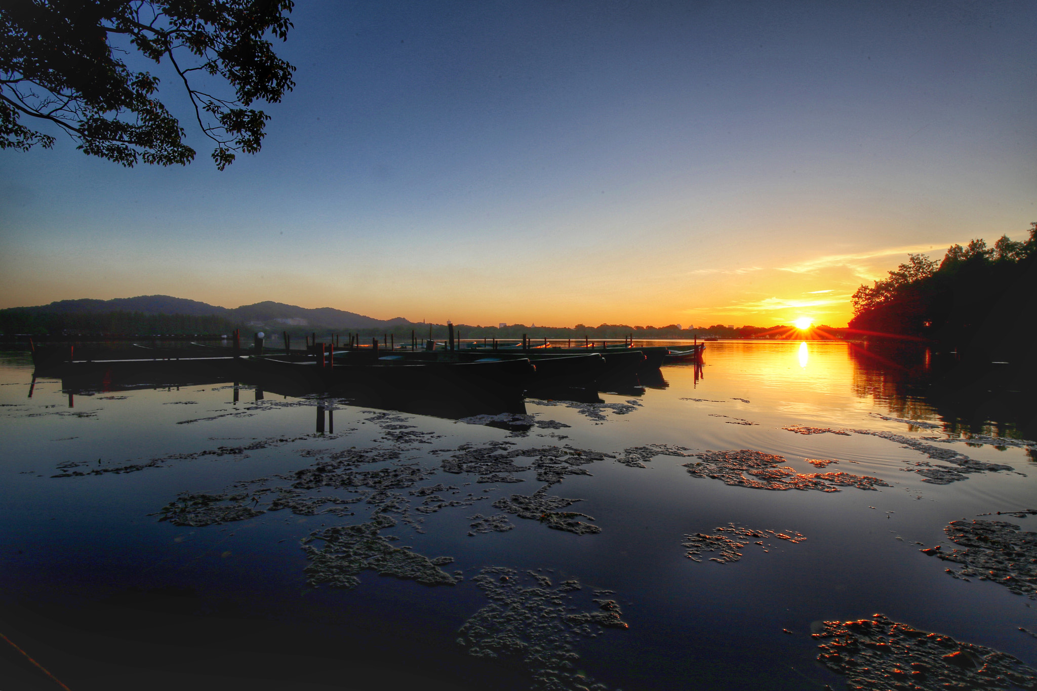 Canon EF 16-35mm F4L IS USM sample photo. 西湖船坞 photography