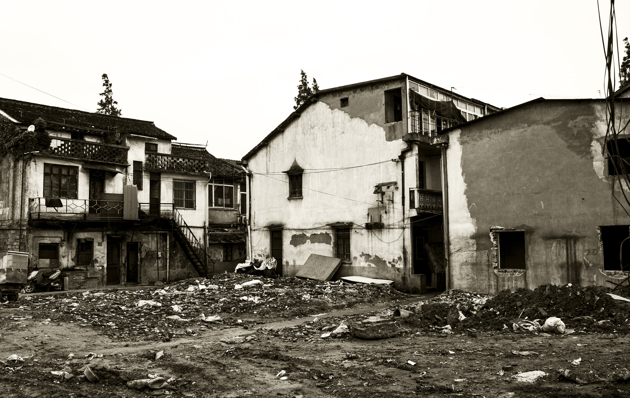 Houses in the urban village