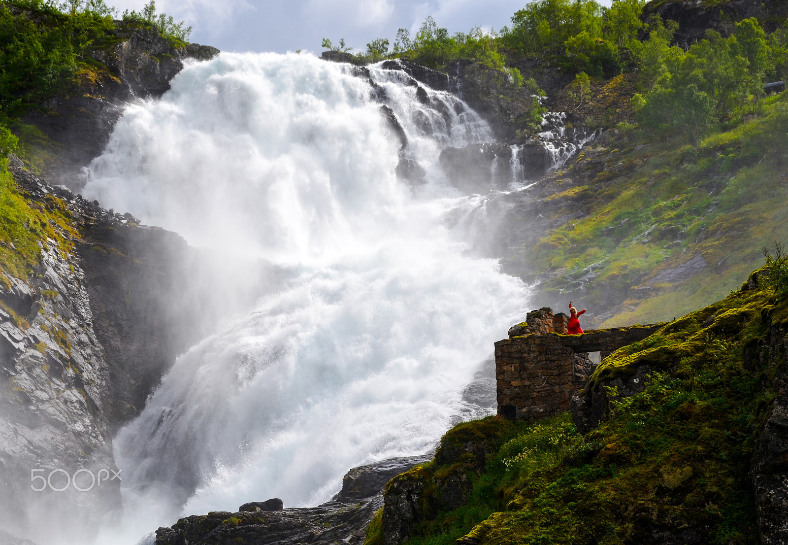 Sigma 28-300mm F3.5-6.3 DG Macro sample photo. Norway waterfall photography