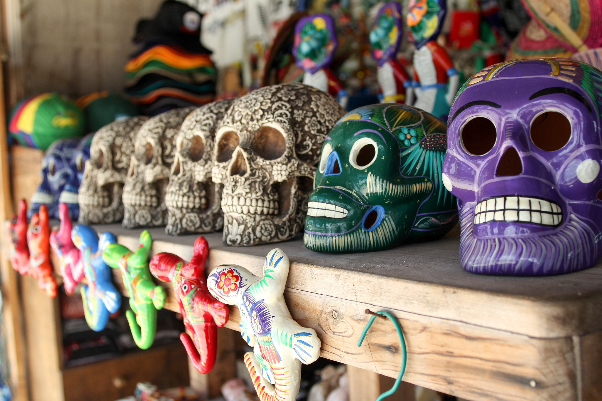 Canon EOS 60D + EF28-70mm f/2.8L USM sample photo. Cozumel skulls photography