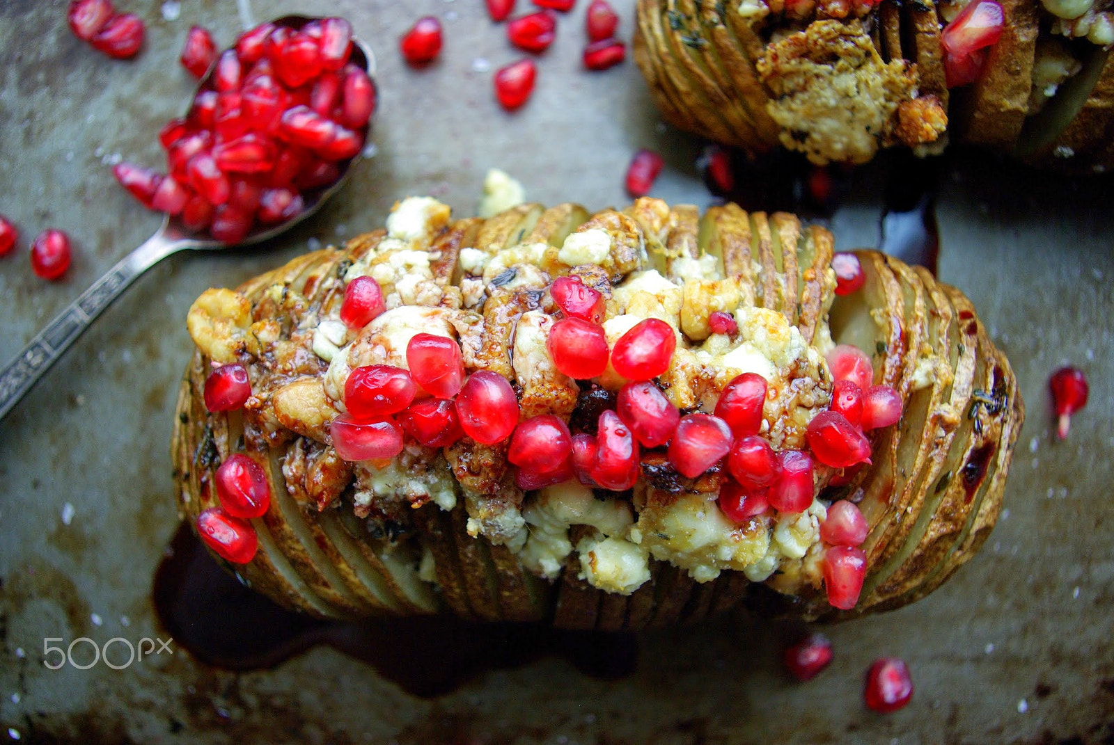 Samsung GX-10 sample photo. Potatoes with pomegranates photography