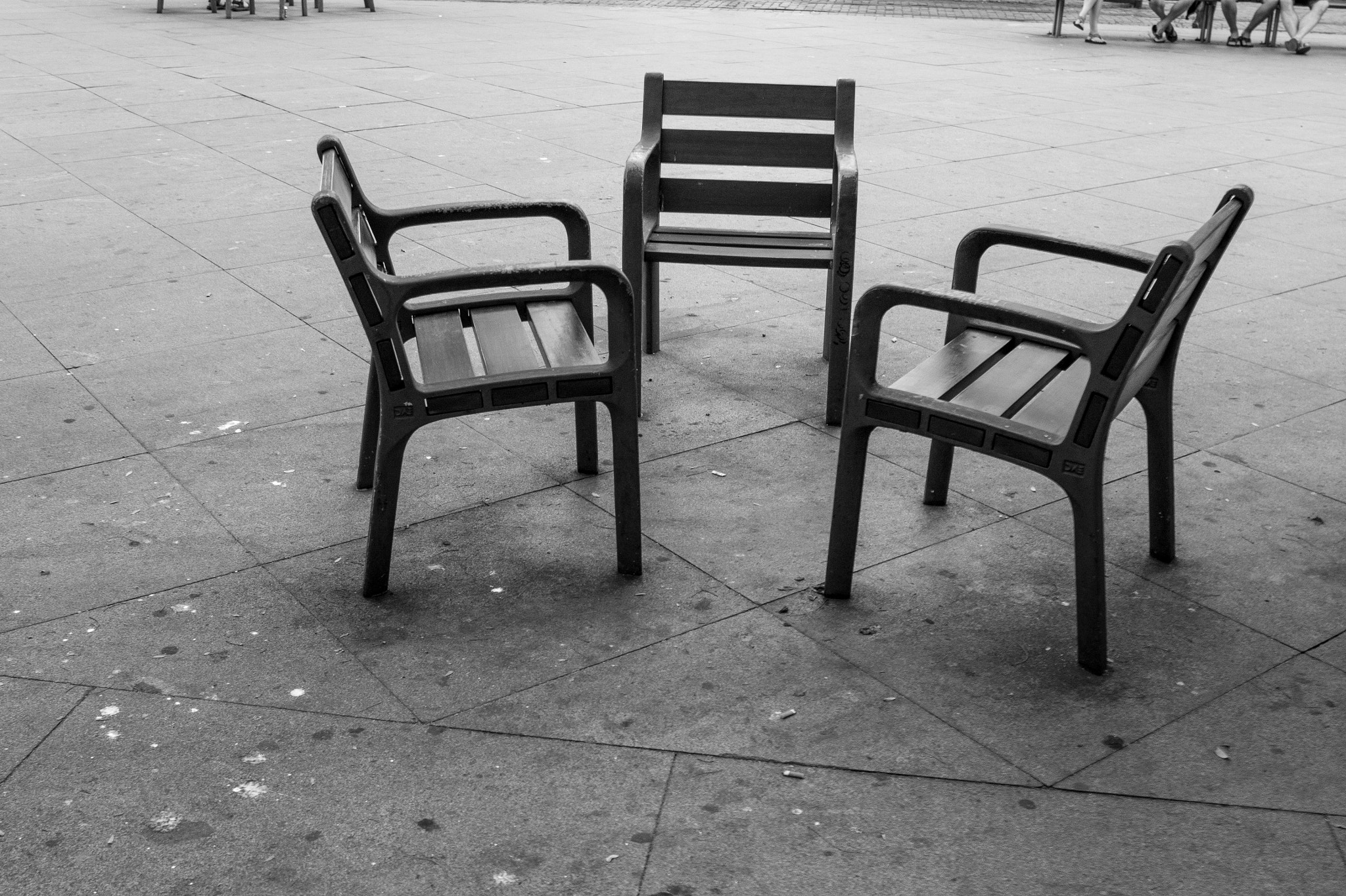 Panasonic Lumix DMC-G5 + Sigma 19mm F2.8 EX DN sample photo. Urban furniture photography