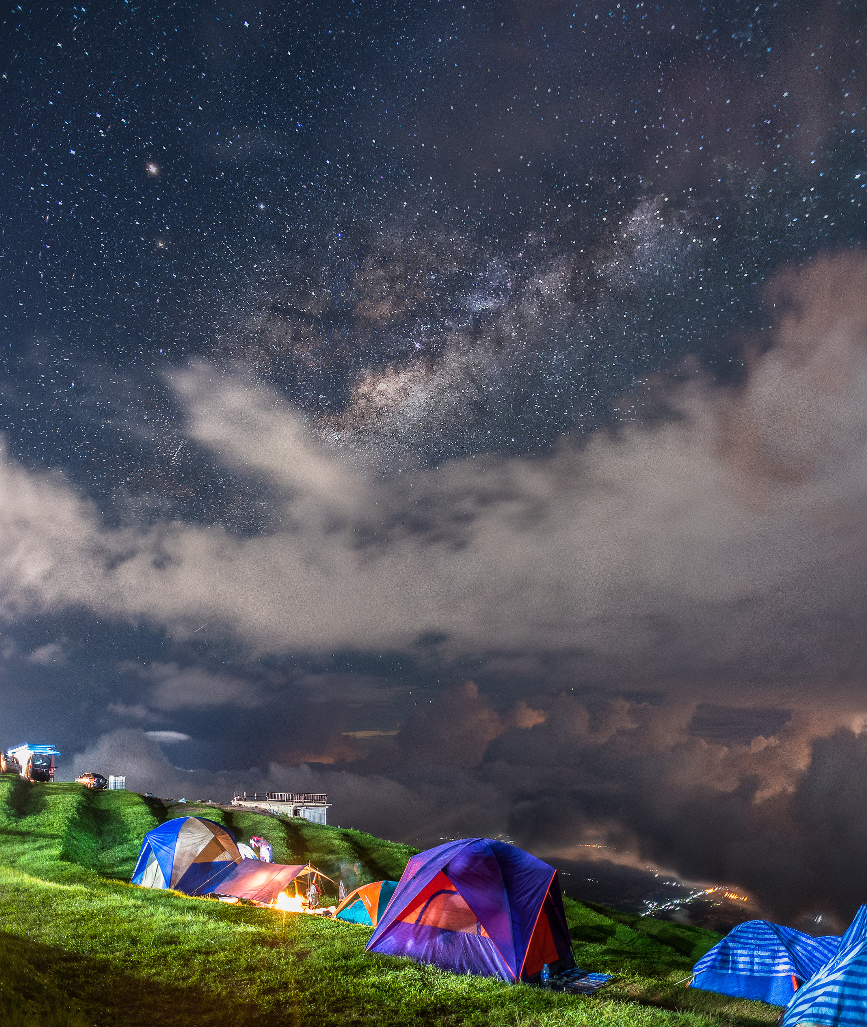 Nikon D750 + Nikon AF Nikkor 20mm F2.8D sample photo. Night trails photography