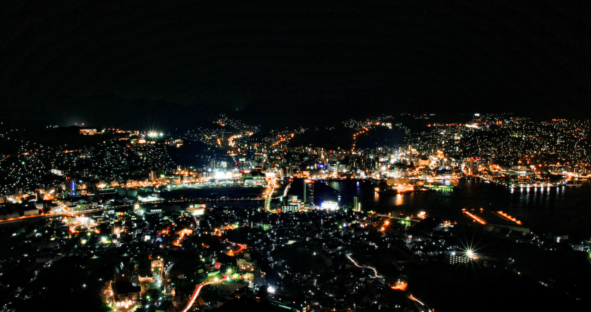 Canon 17-50mm sample photo. Inasayama night view photography