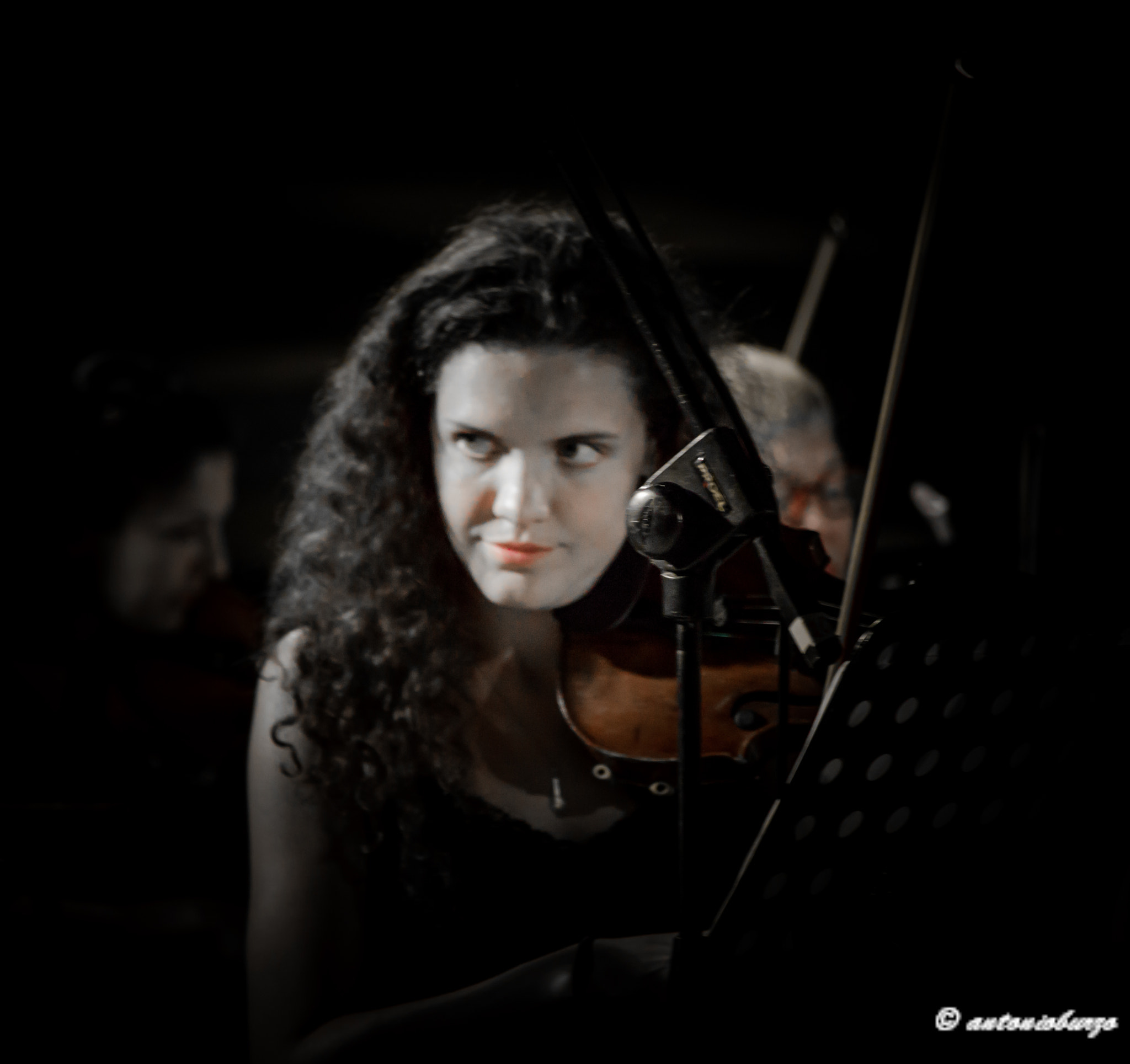 Canon EF-S 55-250mm F4-5.6 IS STM sample photo. Violin photography