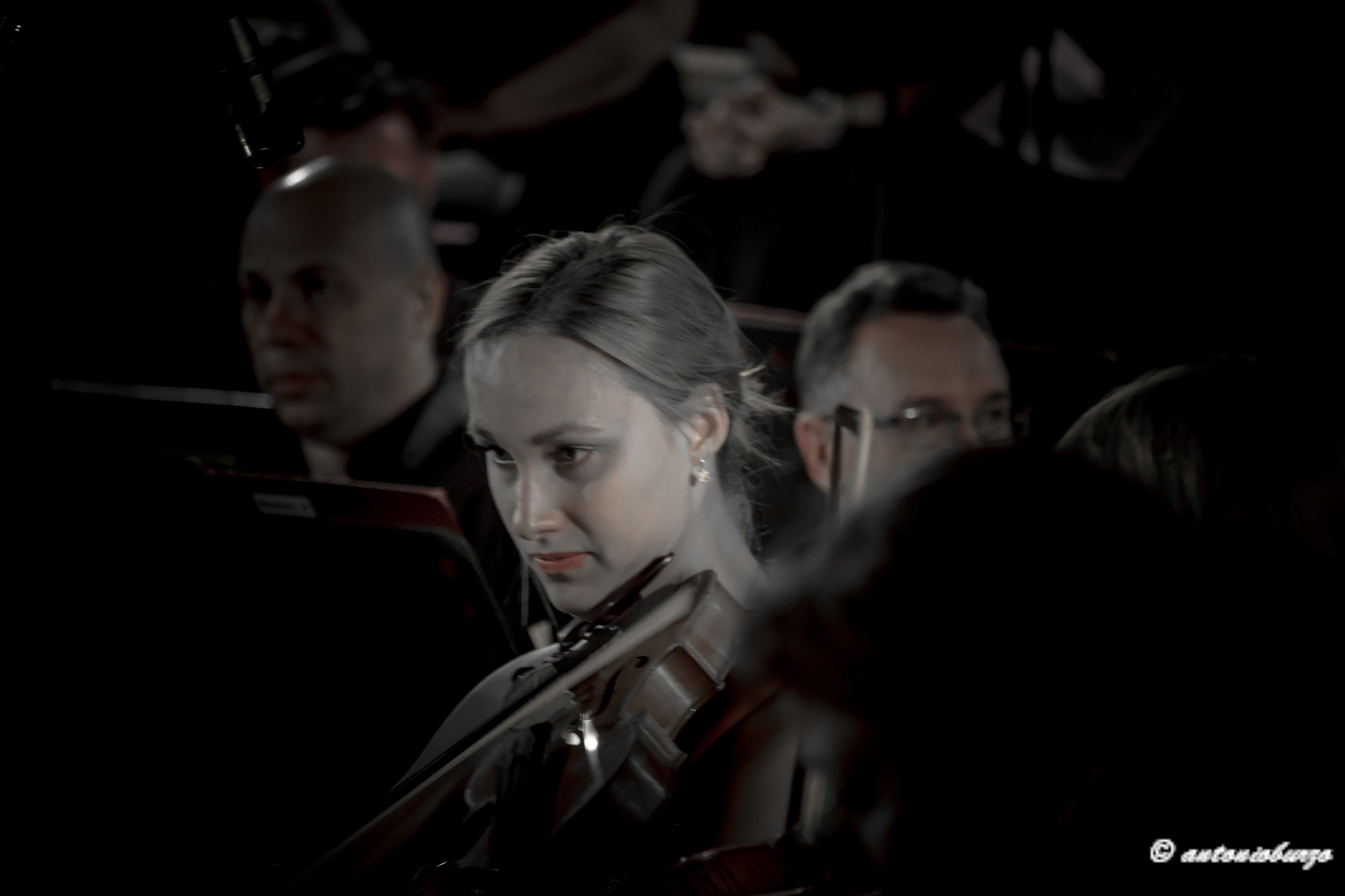 Canon EF-S 55-250mm F4-5.6 IS STM sample photo. Violin photography
