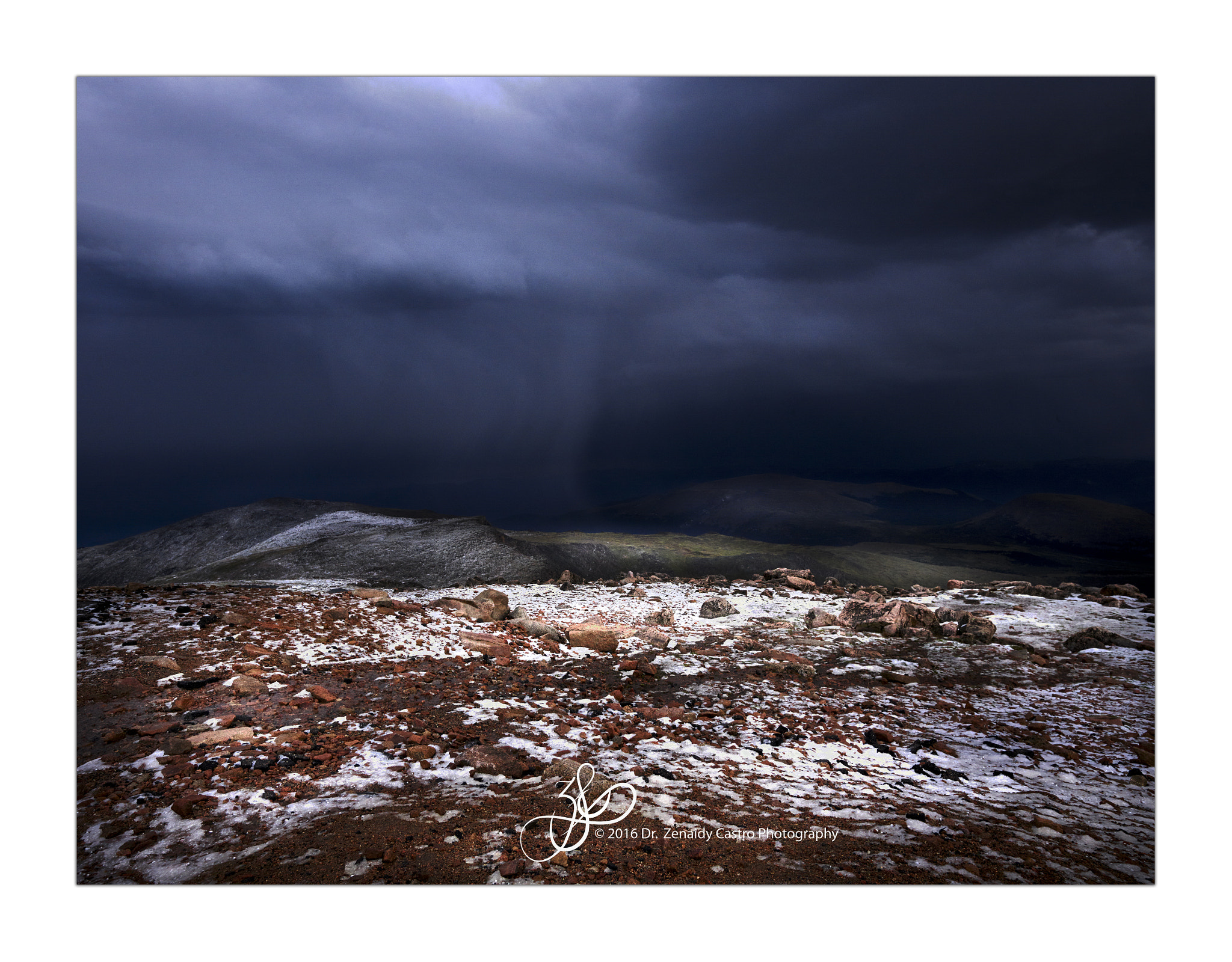 Phase One IQ150 sample photo. Dark stormy clous at mount evans 2 photography