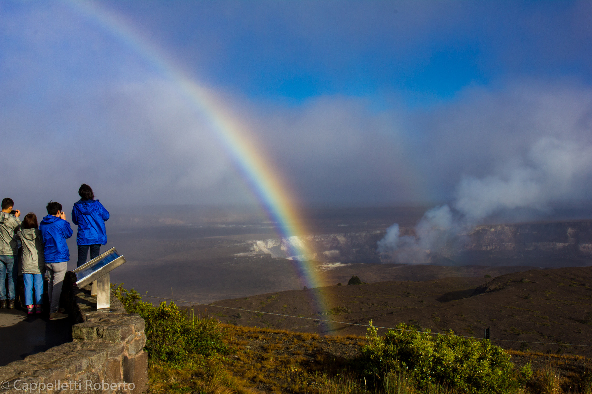 Canon EF 24-70mm F4L IS USM sample photo. Rainbow on caldera photography