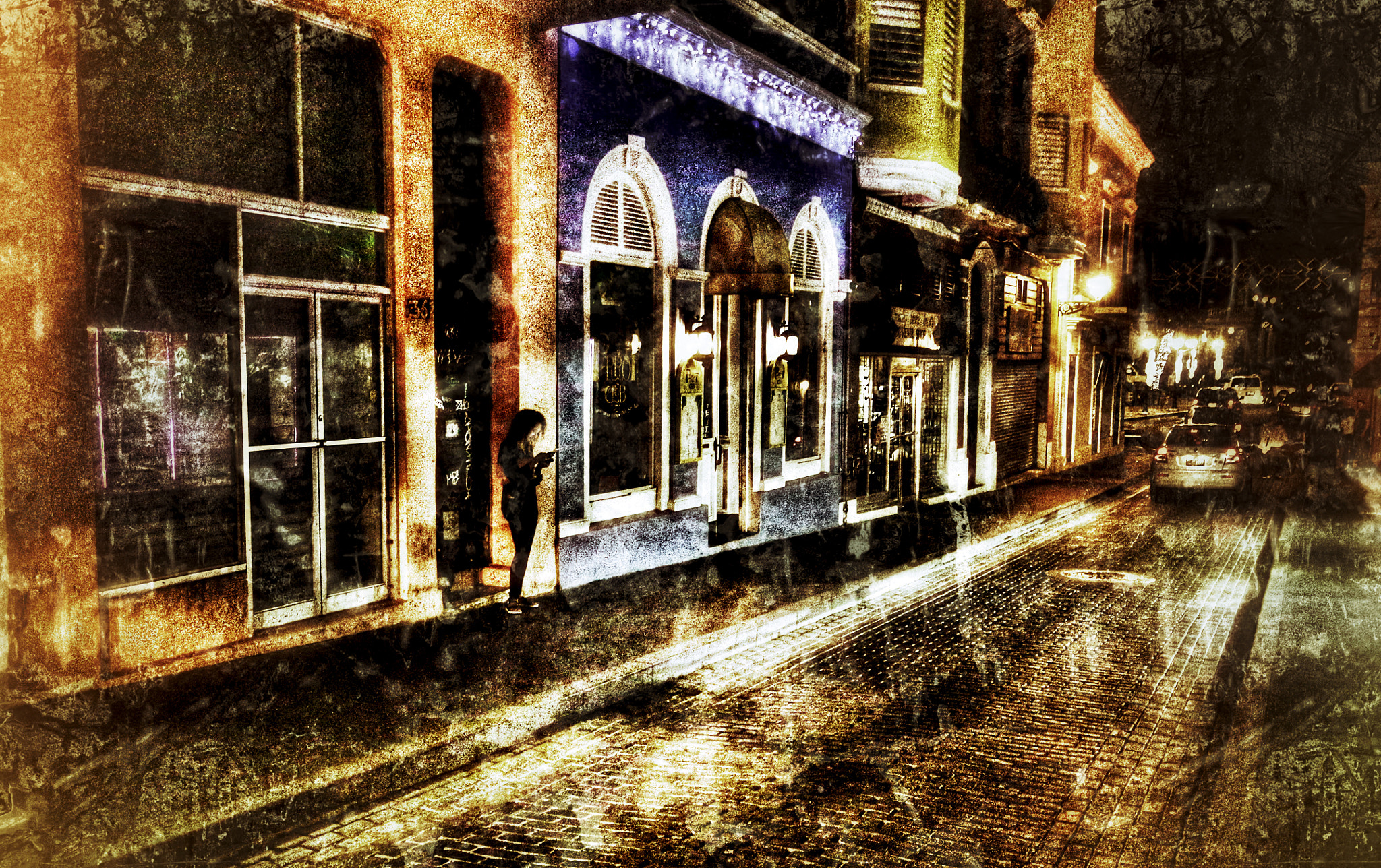 Canon 10-20mm sample photo. Grunge effect, san juan photography