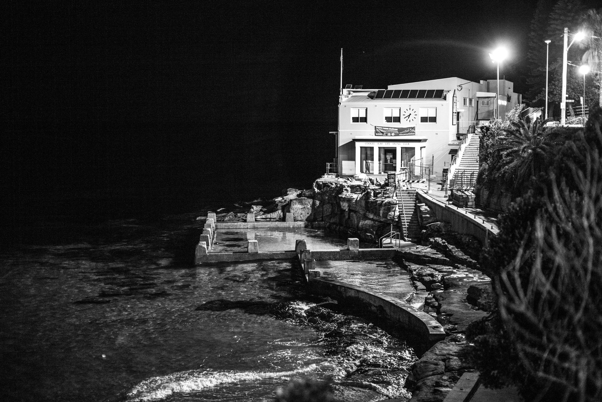 Leica Summilux-M 50mm F1.4 ASPH sample photo. Swimming pool at night photography