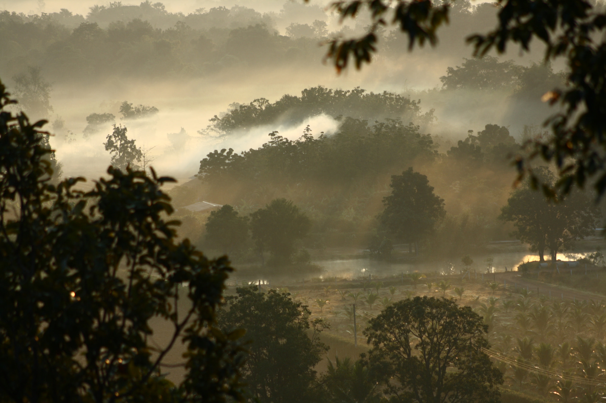 Canon EOS 1000D (EOS Digital Rebel XS / EOS Kiss F) + Canon EF 75-300mm f/4-5.6 USM sample photo. Sunrise in sukhothai photography