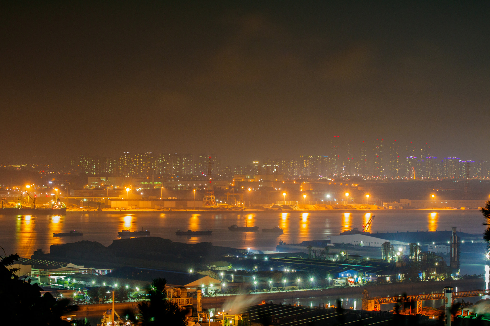 Tamron SP 35mm F1.8 Di VC USD sample photo. Night view @wolmi island photography