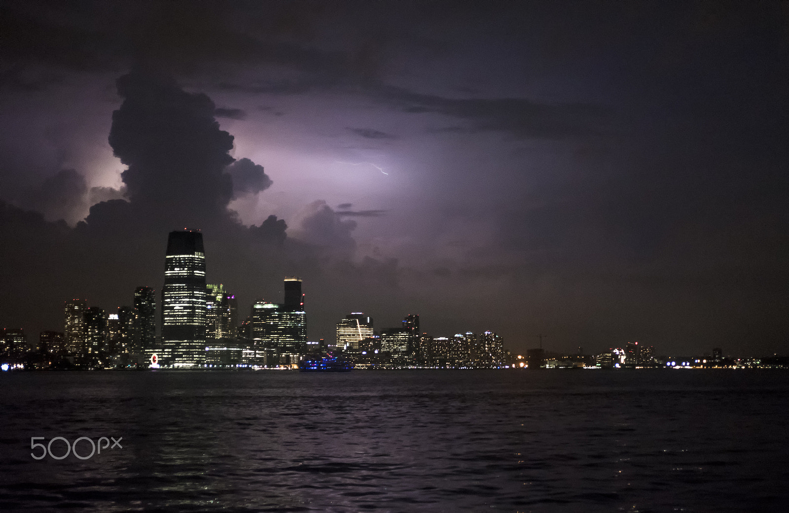 Nikon D750 + AF Zoom-Nikkor 35-70mm f/2.8D sample photo. Thunderstorm over new jersey photography