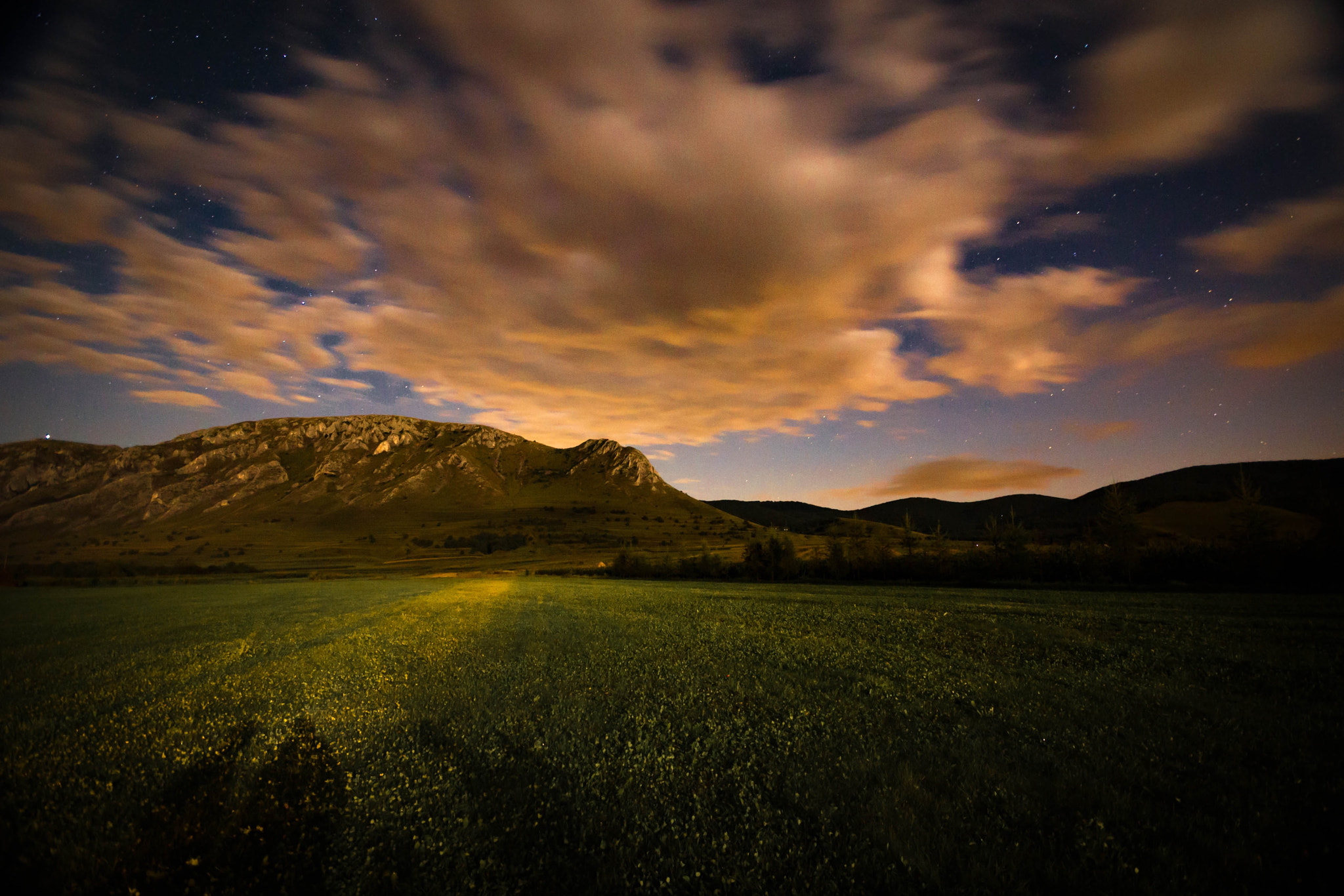 Canon EOS 6D + Sigma 10-20mm F4-5.6 EX DC HSM sample photo. Székely slope night view at colțești, romania photography