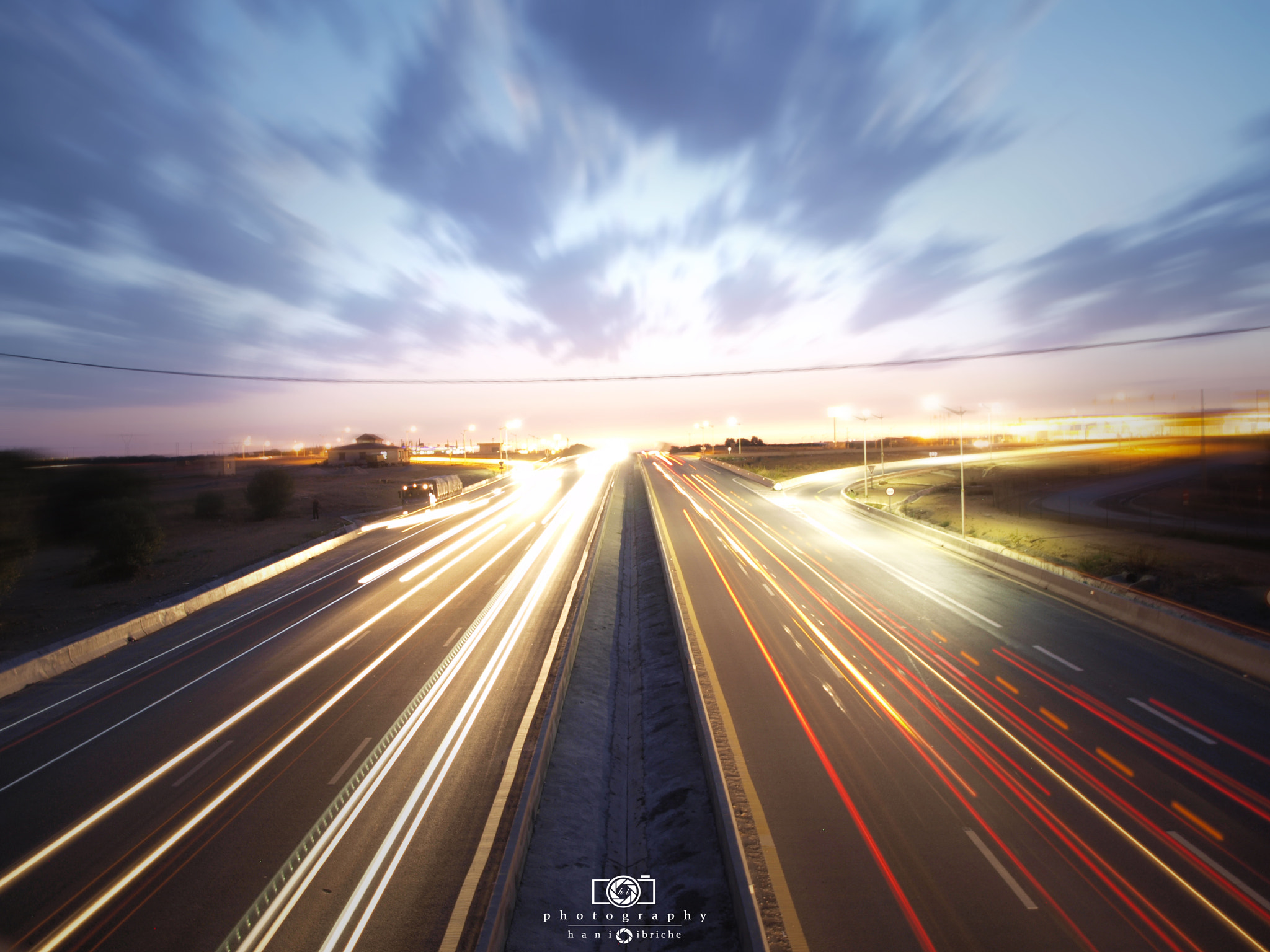 Olympus E-450 (EVOLT E-450) + OLYMPUS 14-42mm Lens sample photo. Light trails photography