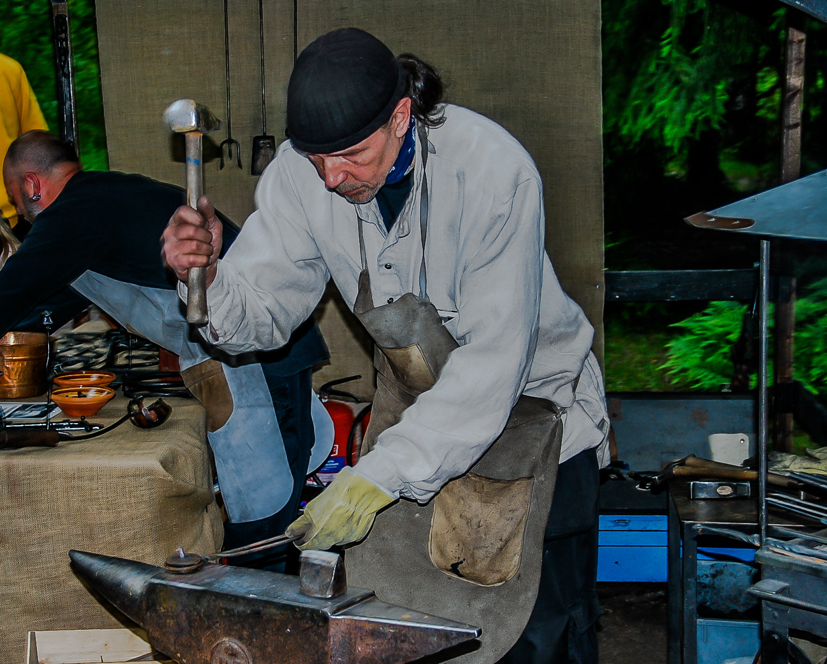 Sigma 18-125mm F3.8-5.6 DC OS HSM sample photo. Blacksmith working photography