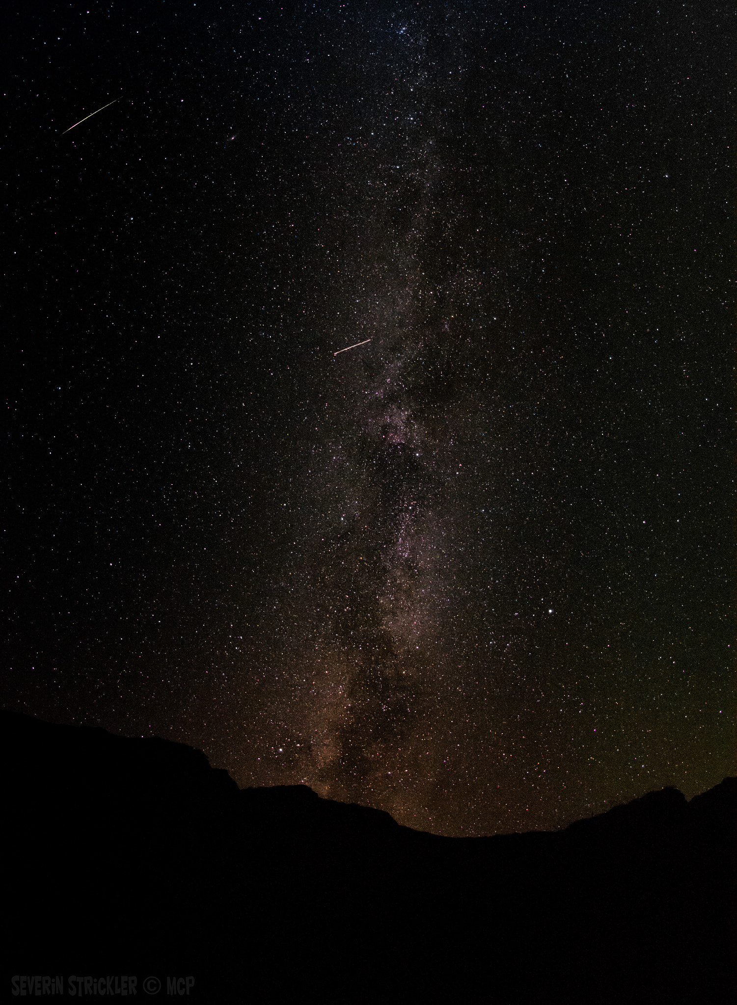 Nikon AF DX Fisheye-Nikkor 10.5mm F2.8G ED sample photo. Milky way, satellite and shooting star photography