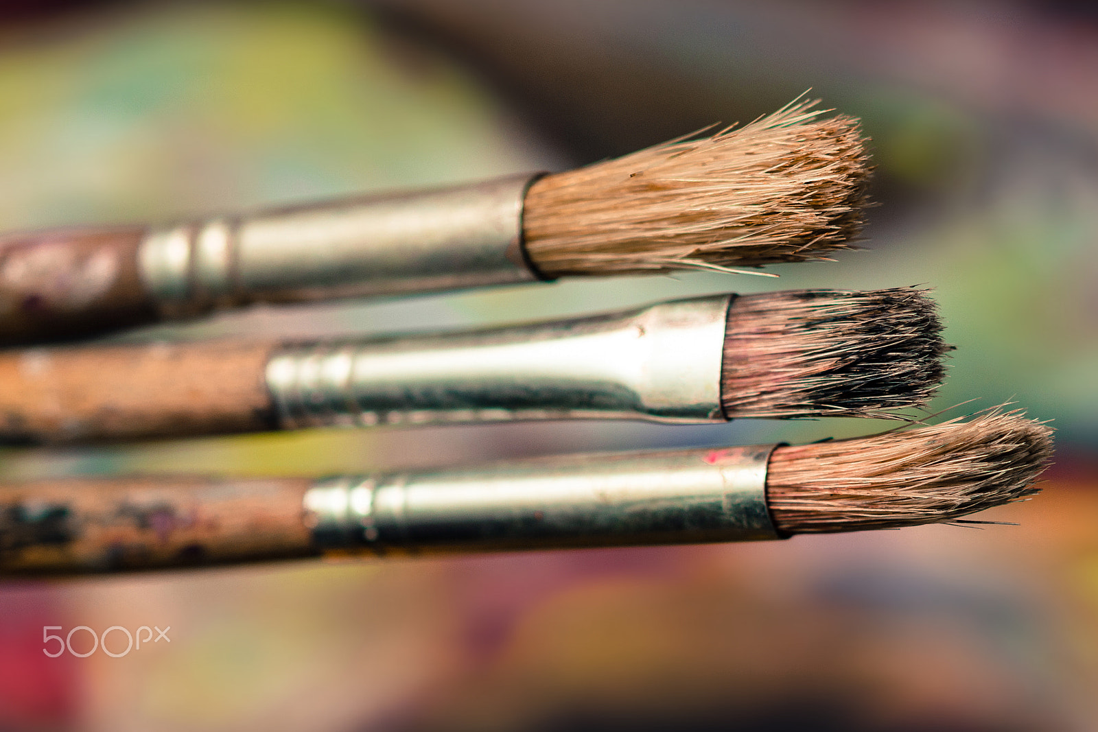 Nikon AF-S Micro-Nikkor 60mm F2.8G ED sample photo. Three brushes photography