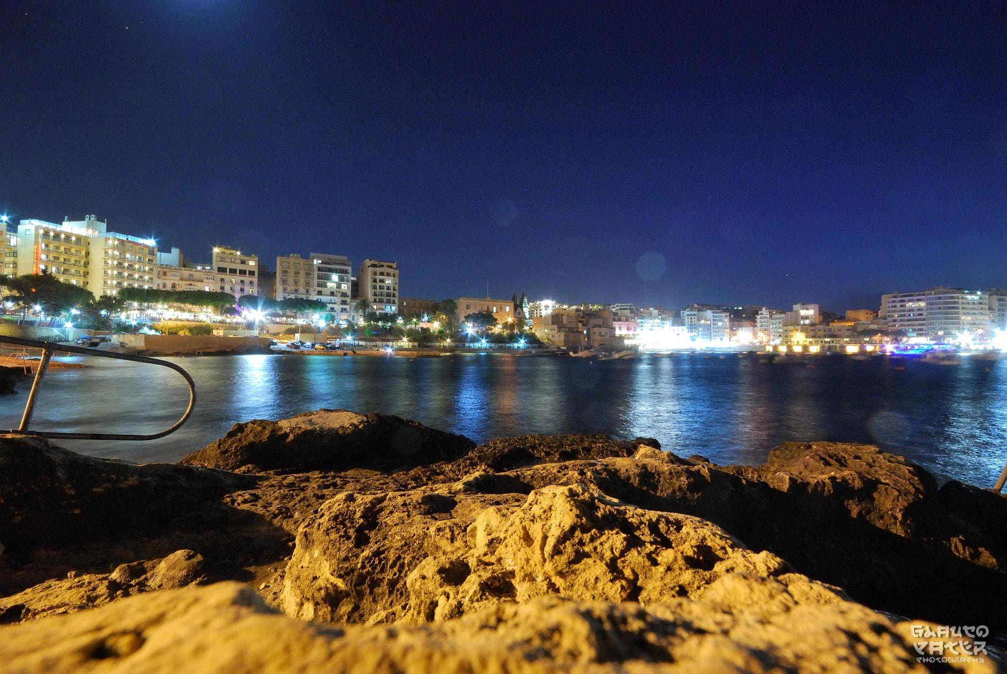 Nikon D60 + Sigma 10-20mm F4-5.6 EX DC HSM sample photo. A night in saint julian bay photography