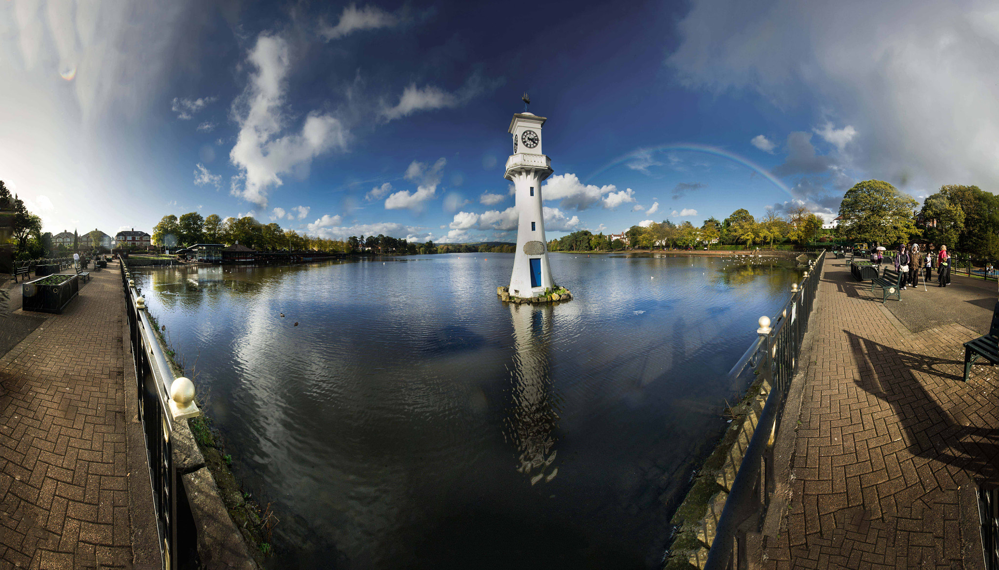 Nikon D3S sample photo. Panorama of roath park, cardiff uk photography