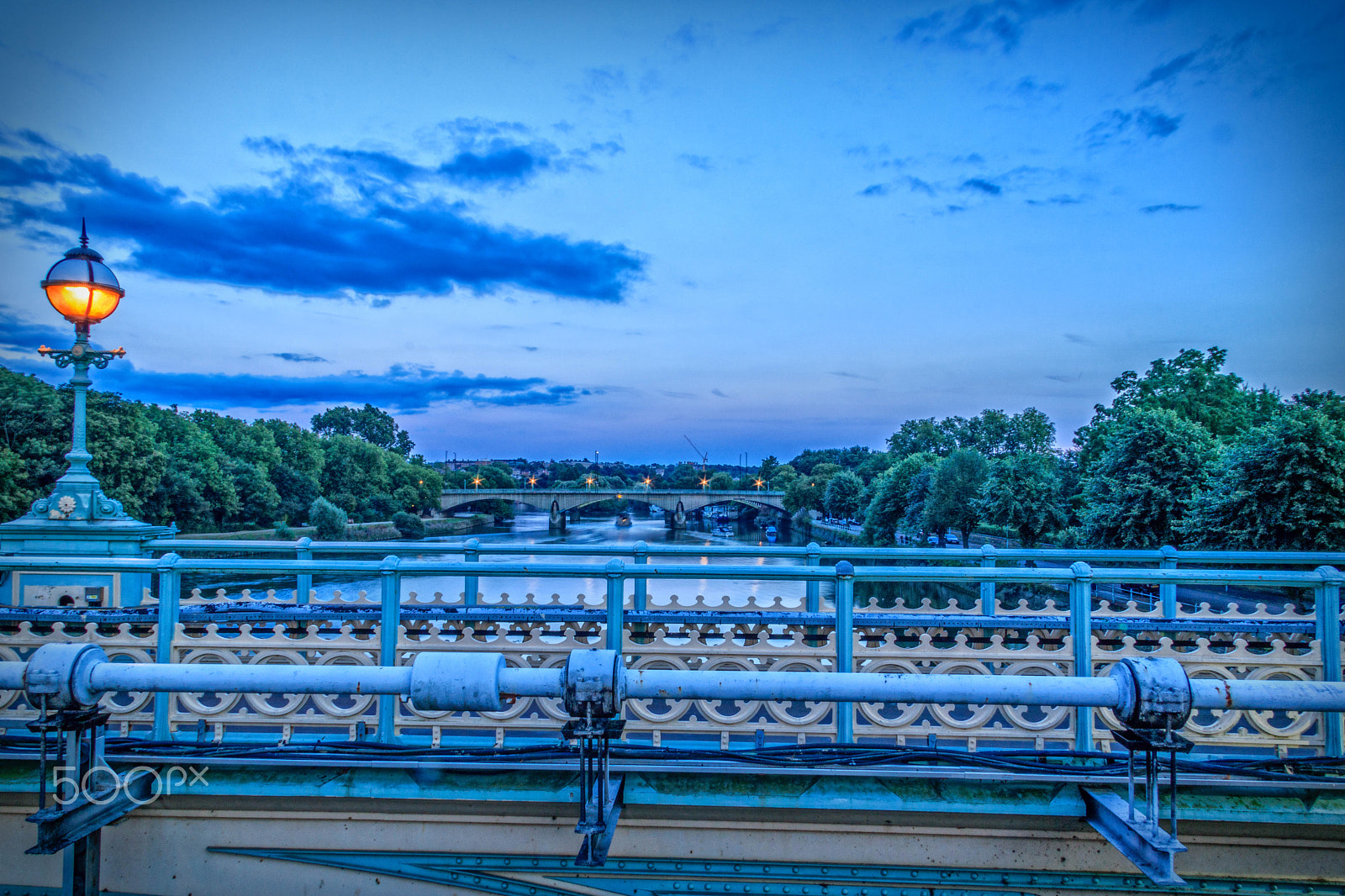 Canon EF-S 17-85mm F4-5.6 IS USM sample photo. Lock lokking toward richmond bridge photography