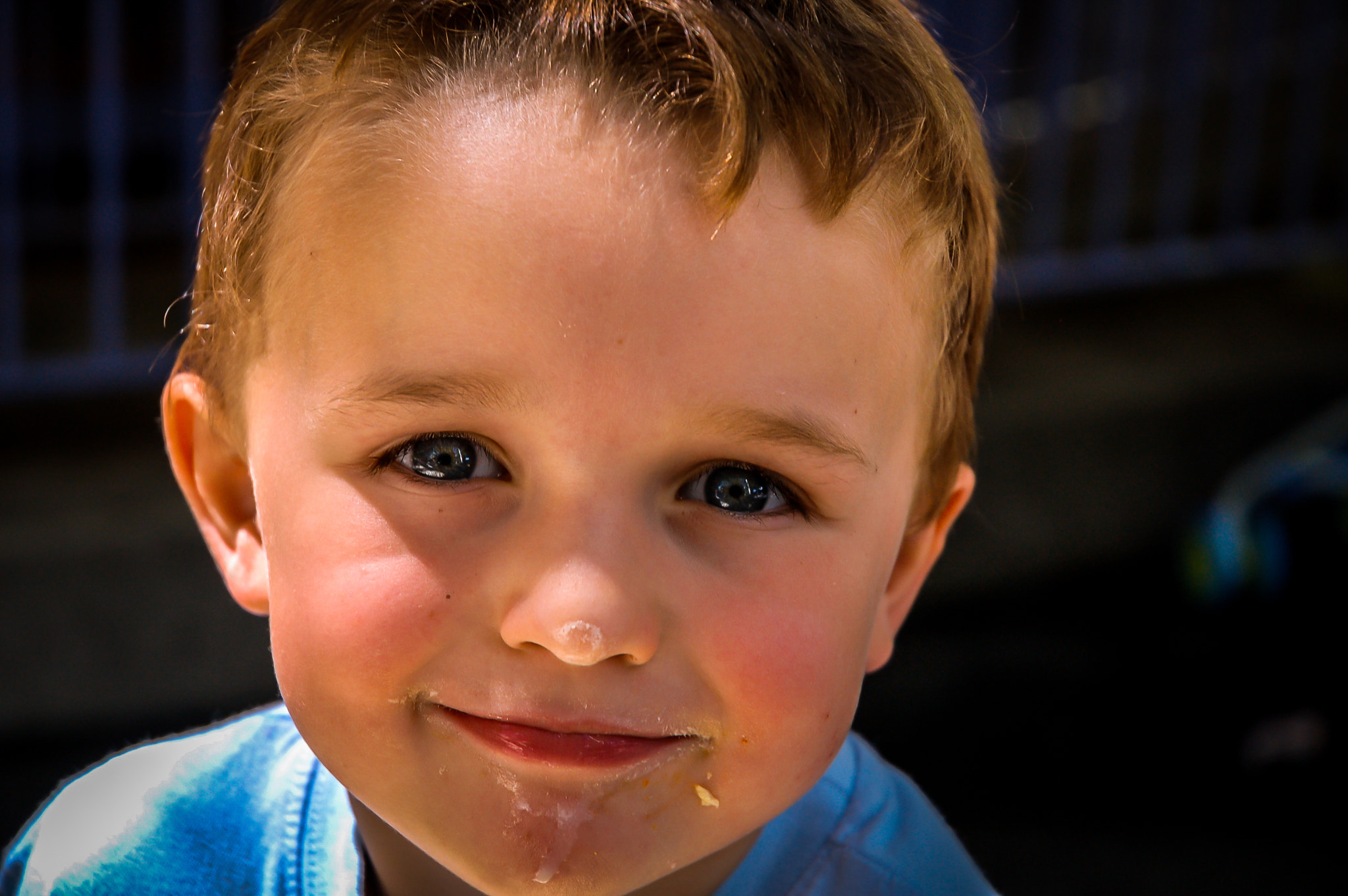 Nikon D50 sample photo. Ice-cream smile photography