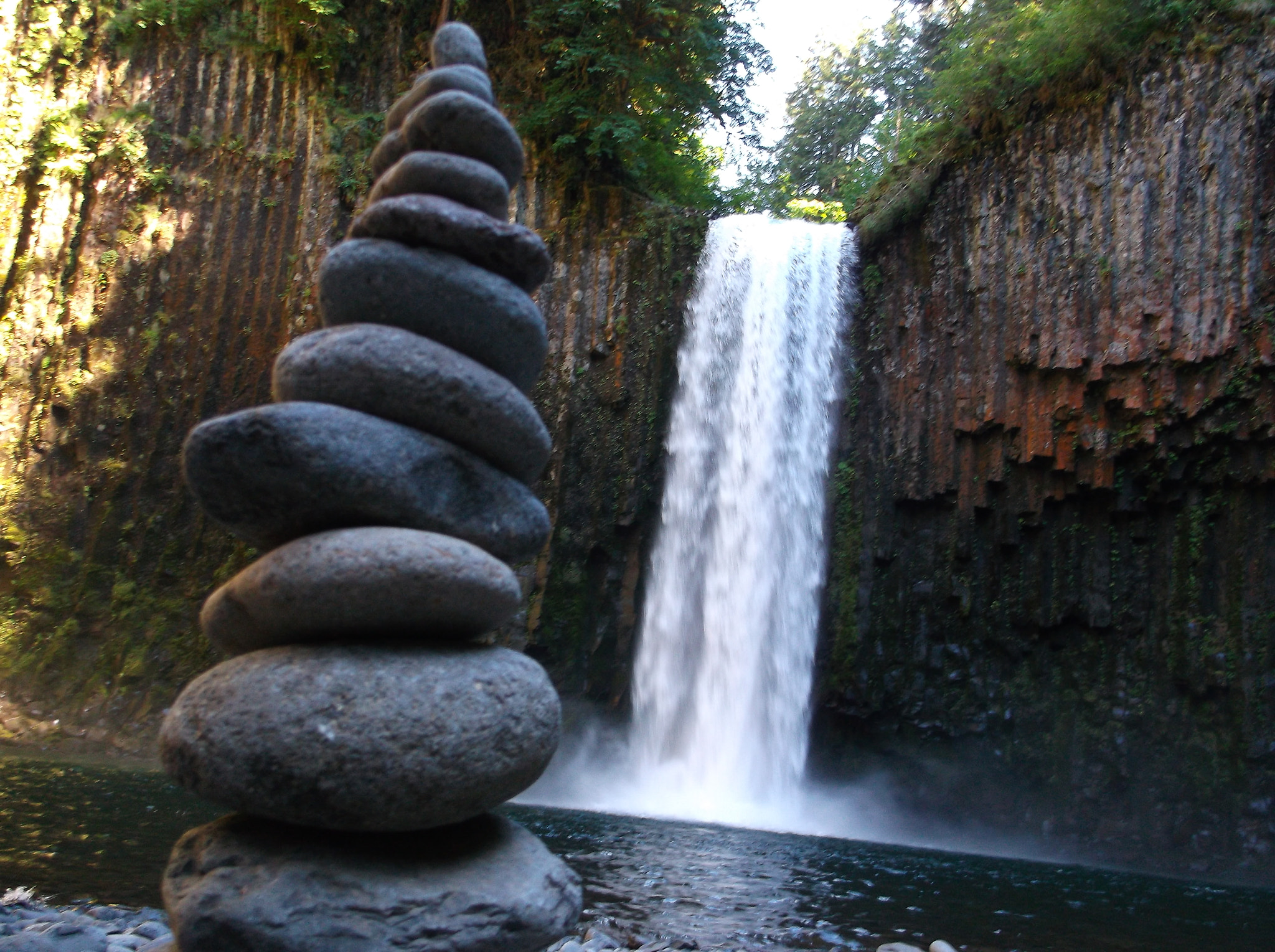 Fujifilm FinePix AX560 sample photo. Abiqua falls, oregon photography