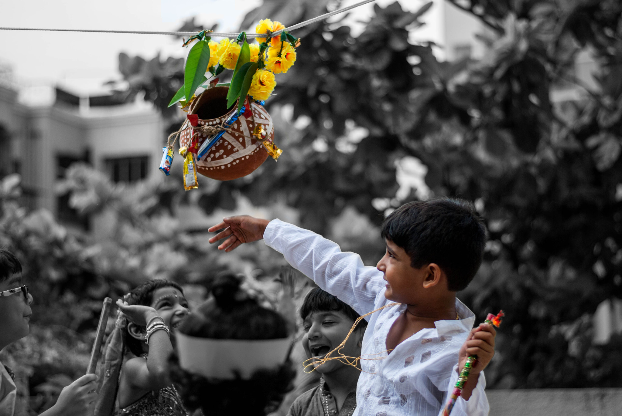 Nikon D60 + Nikon AF-S Nikkor 50mm F1.8G sample photo. Janmashtami photography