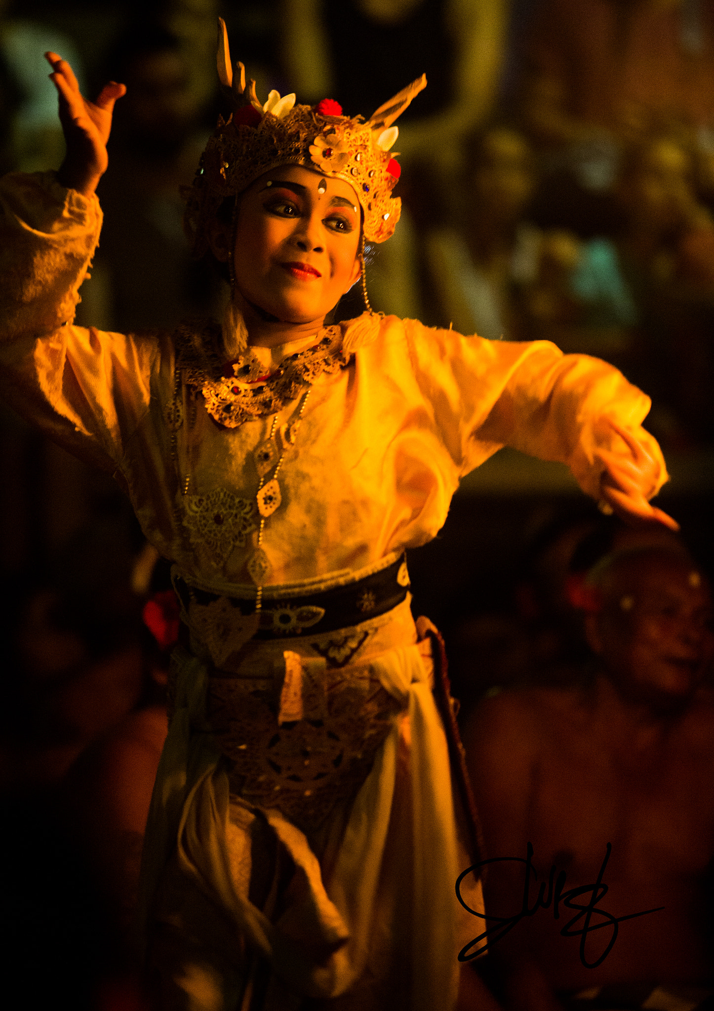 Canon EF 70-200mm F2.8L USM sample photo. Fire dance ubud, bali photography