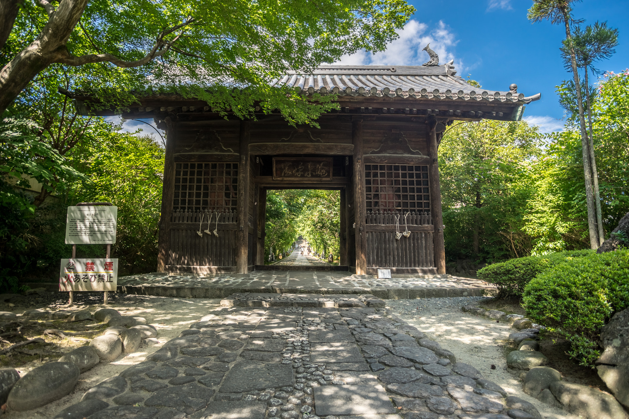 Sony a7 II + Canon EF 17-40mm F4L USM sample photo. The temple gate photography