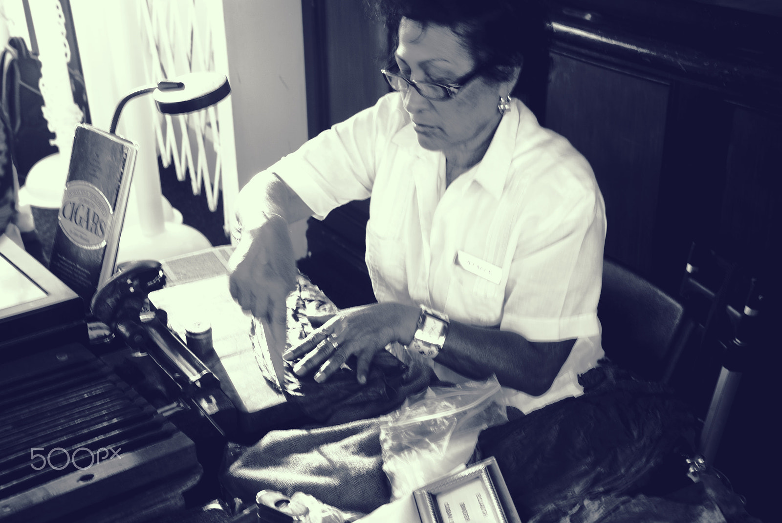 Nikon D40X sample photo. Making cigars photography