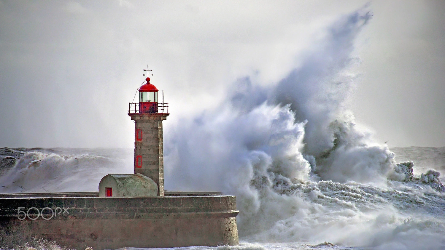 Nikon D7000 + Nikon PC-E Nikkor 24mm F3.5D ED Tilt-Shift sample photo. Storm in porto photography