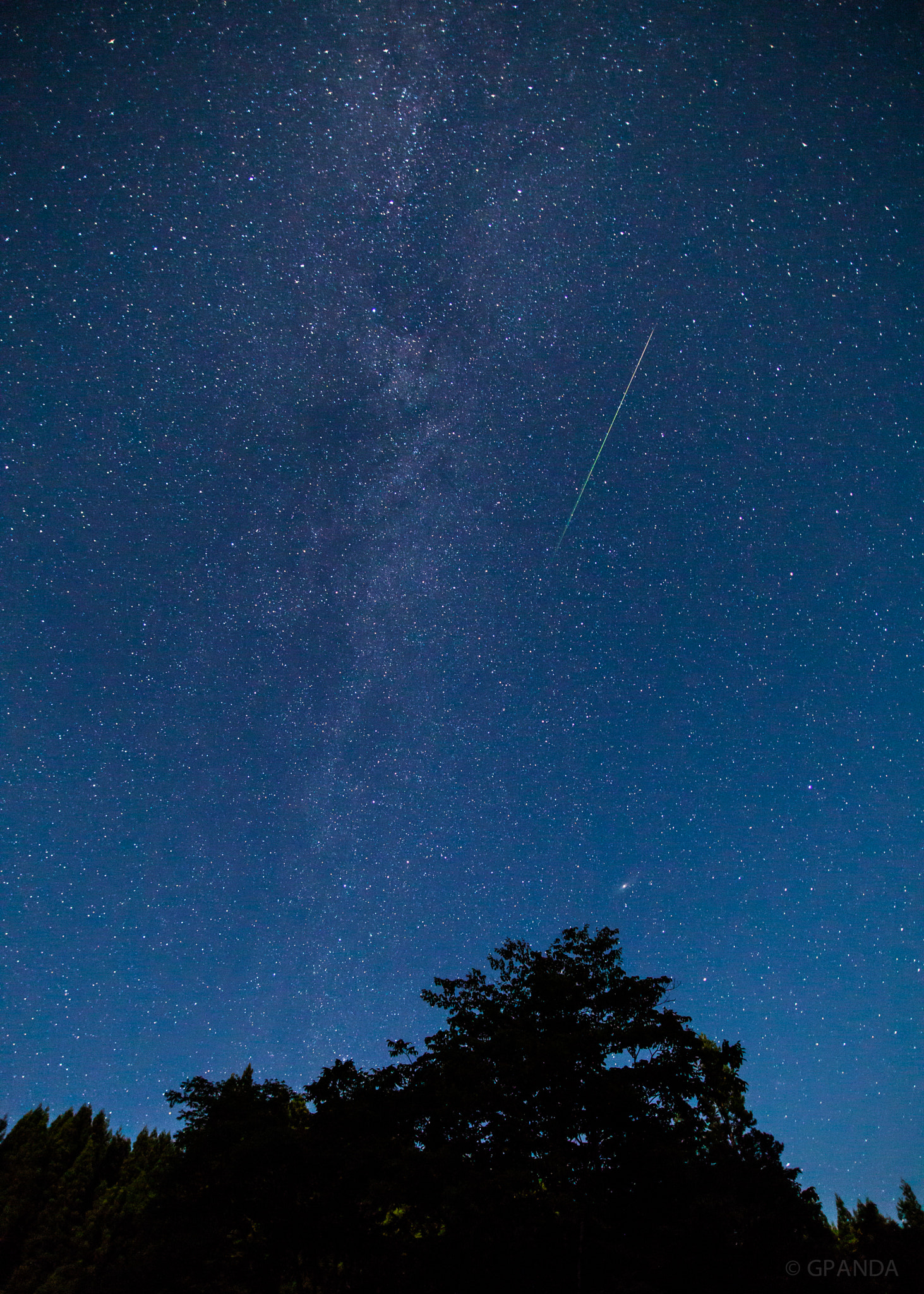 Canon EOS 5D Mark II + Sigma 20mm EX f/1.8 sample photo. A shooting star photography