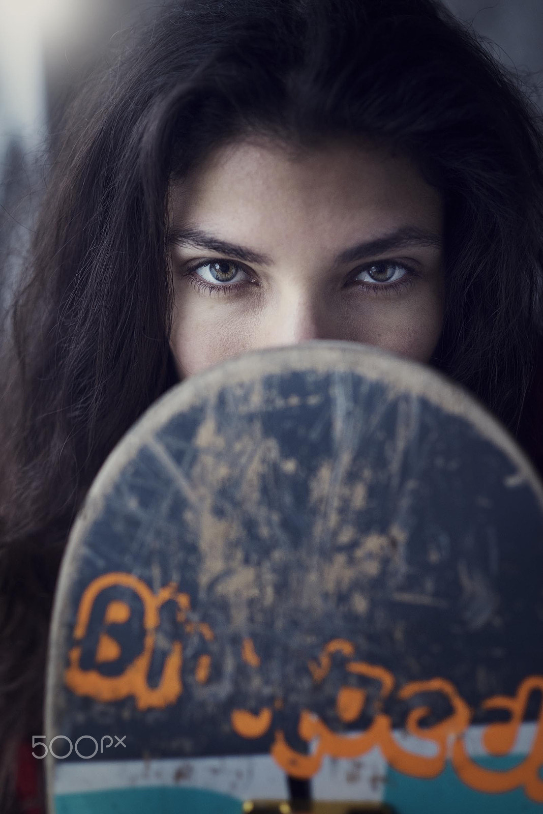 Nikon D810 + Nikon AF Nikkor 85mm F1.8D sample photo. Skate girl photography