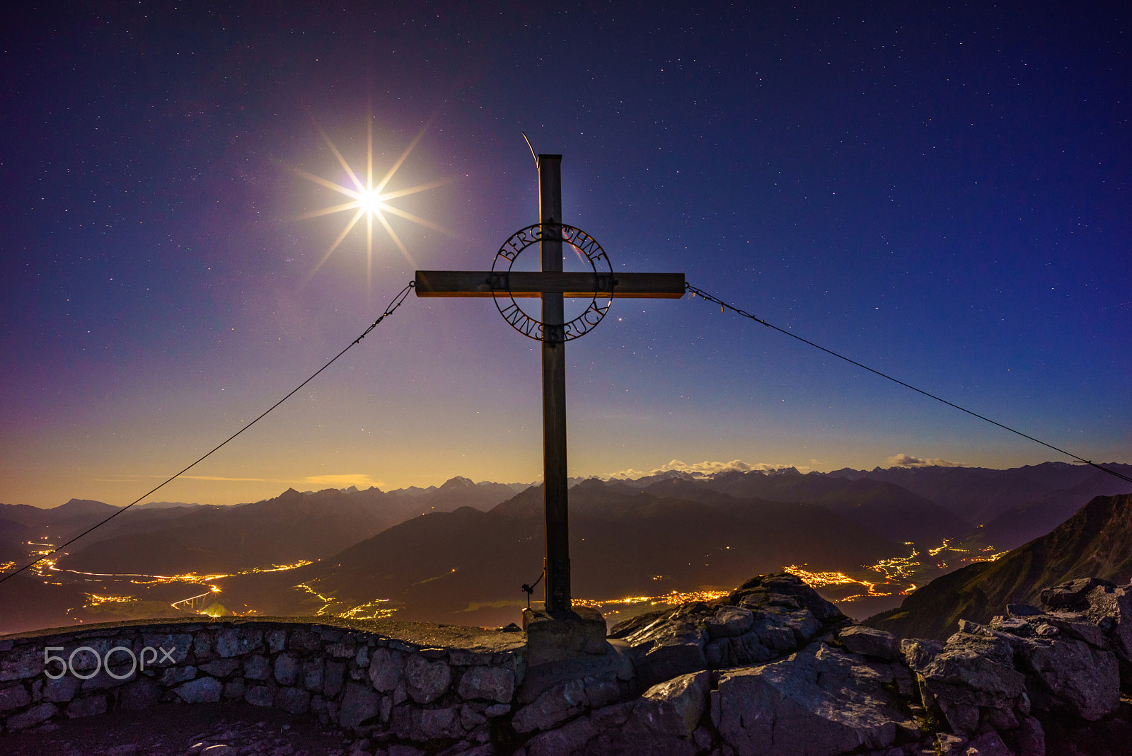 Sony a7R + E 21mm F2.8 sample photo. Karspitz under moonlight photography