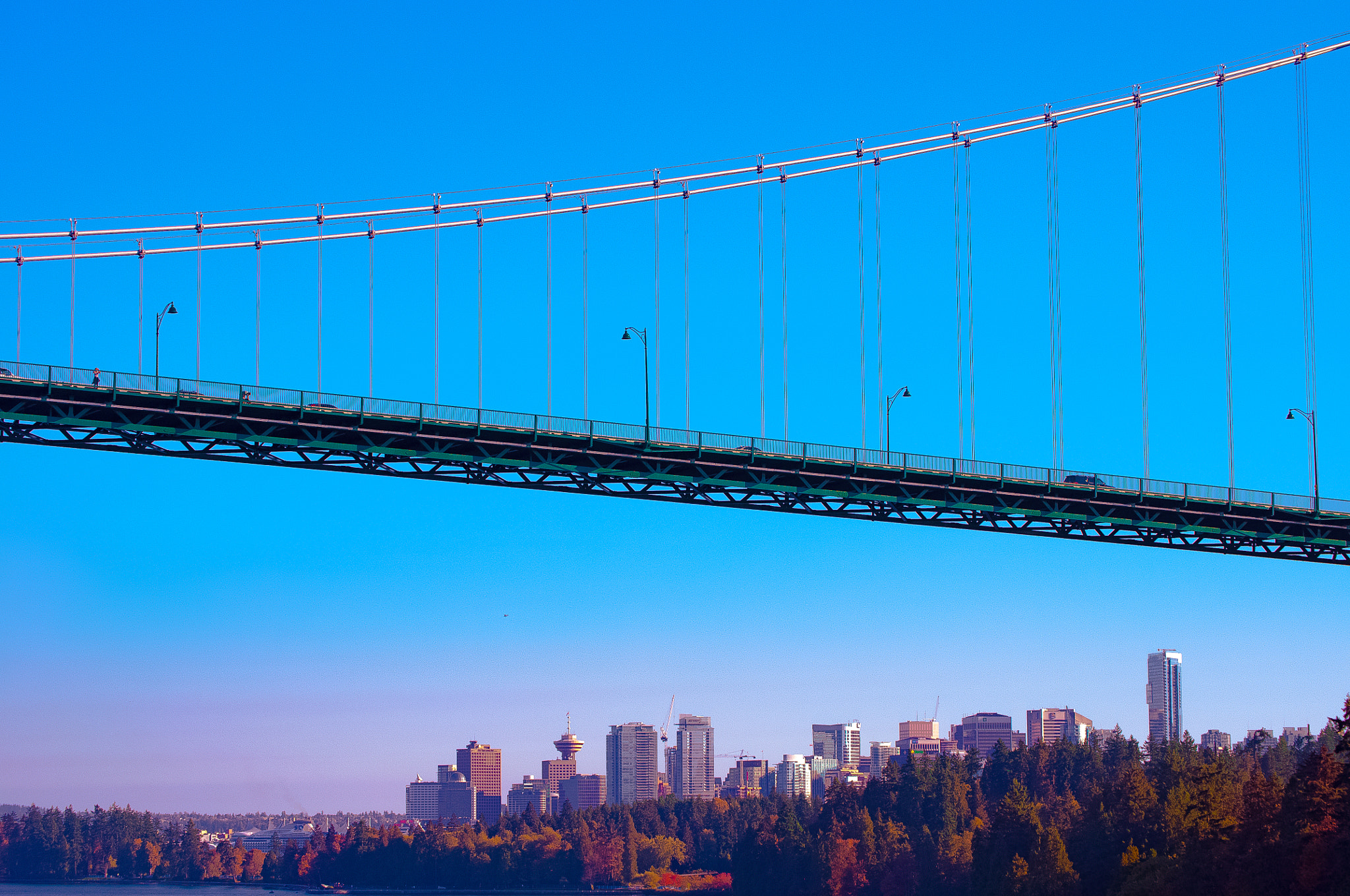 Nikon D5000 sample photo. Vancouver bridge photography