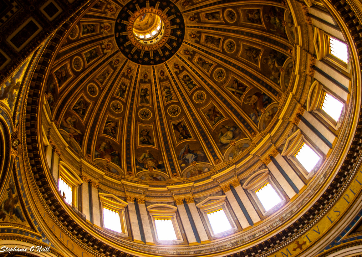 Nikon D60 + Sigma 18-200mm F3.5-6.3 DC OS HSM sample photo. Dome of st. peter's basilica photography