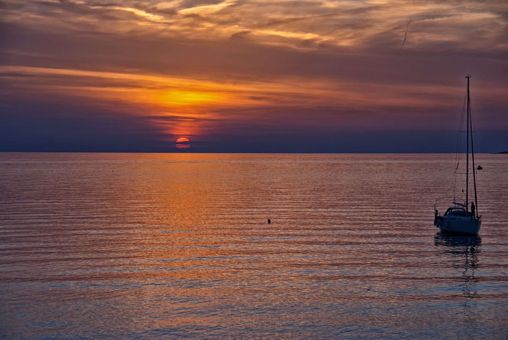Nikon D60 + Sigma 18-200mm F3.5-6.3 DC OS HSM sample photo. Another sunset in croatia photography