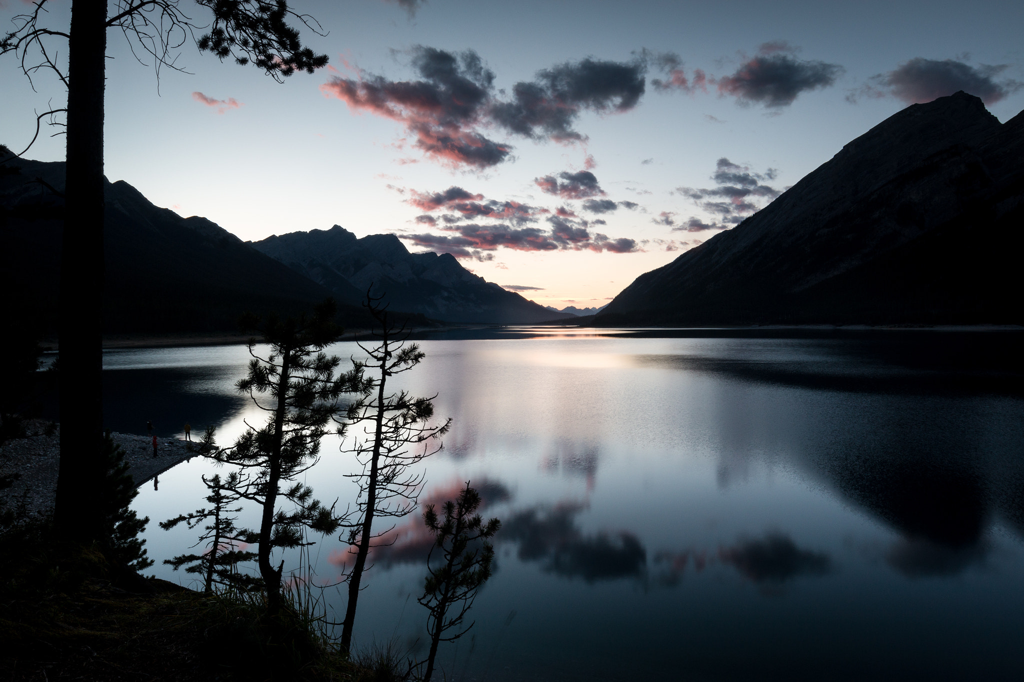 Canon EOS 70D + Canon EF 16-35mm F4L IS USM sample photo. Spray lakes sunset photography