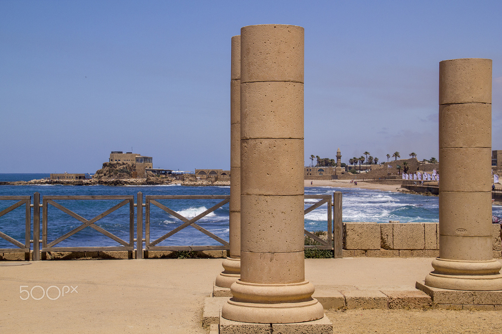 Canon EOS 550D (EOS Rebel T2i / EOS Kiss X4) sample photo. Herods palace ruins in caesarea. mediterranean coast of israel photography