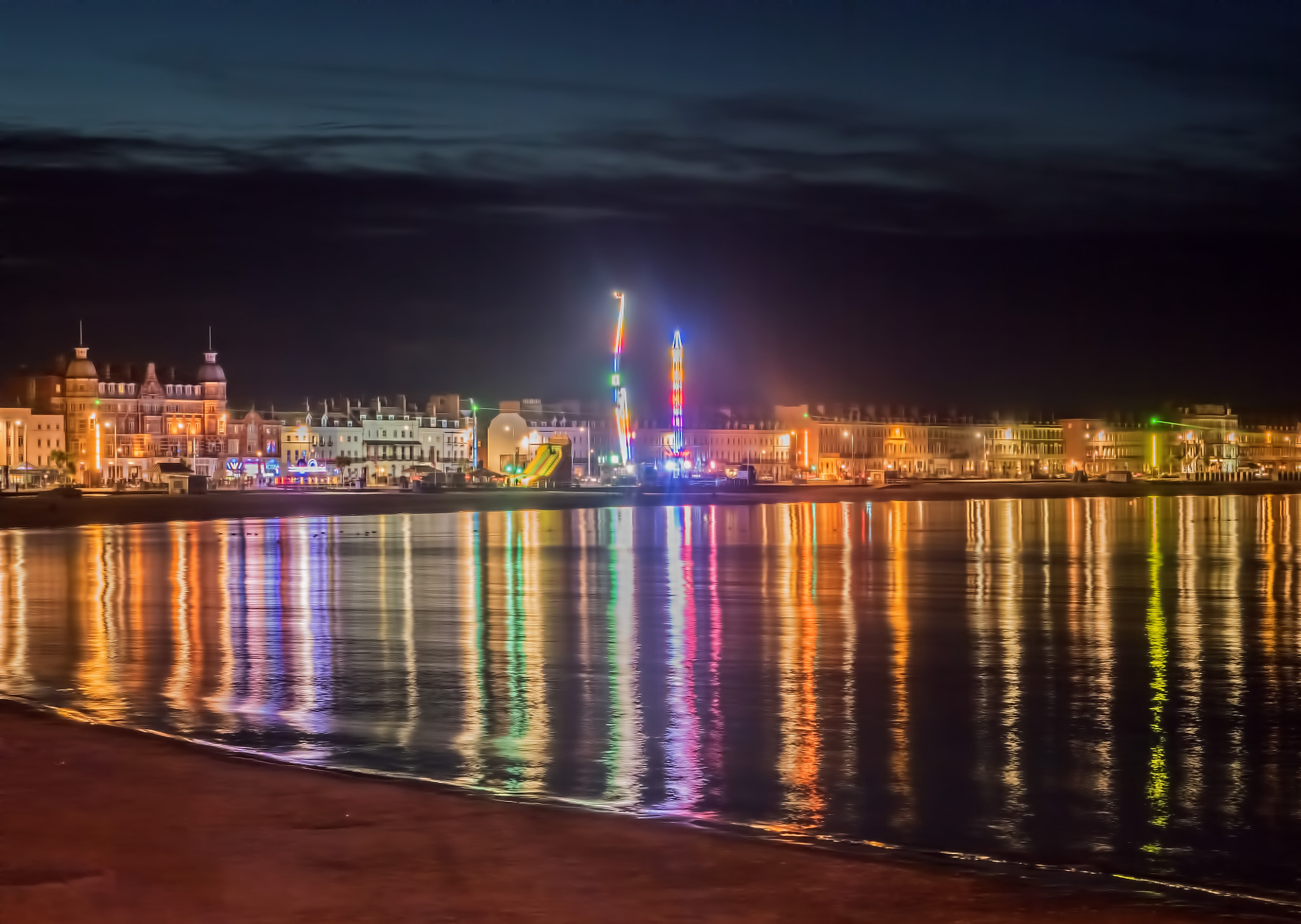 Olympus M.Zuiko Digital ED 14-42mm F3.5-5.6 sample photo. Lights of weymouth photography