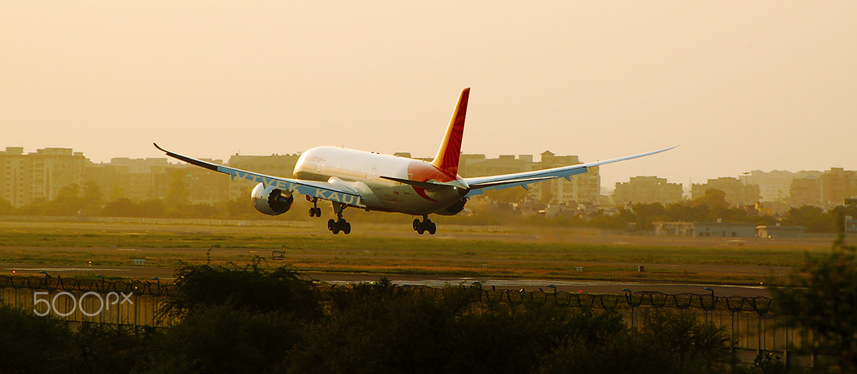 Nikon D50 sample photo. Air india 787-8 dreamliner vt-anq @ del photography