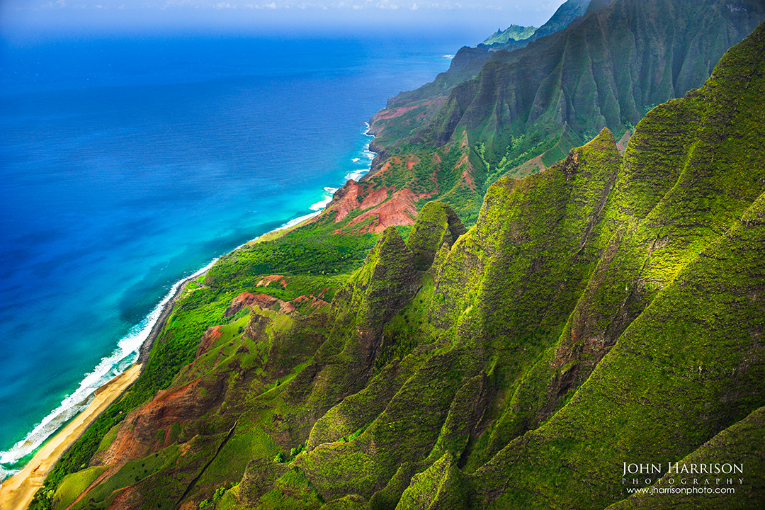 Nikon AF-S Nikkor 28-70mm F2.8 ED-IF sample photo. "above the napali coast" kauai, hawaii photography