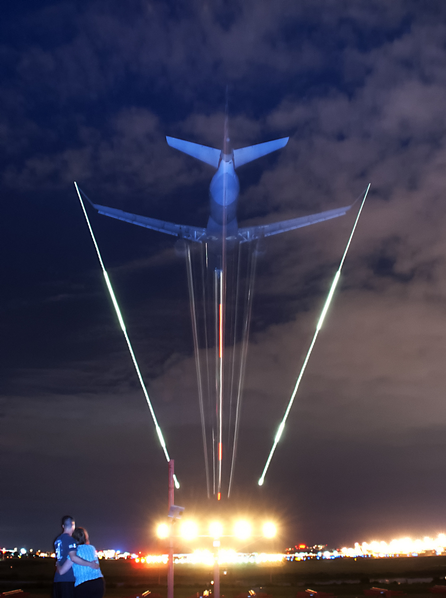 Nikon D3000 sample photo. The romance of airplanes photography