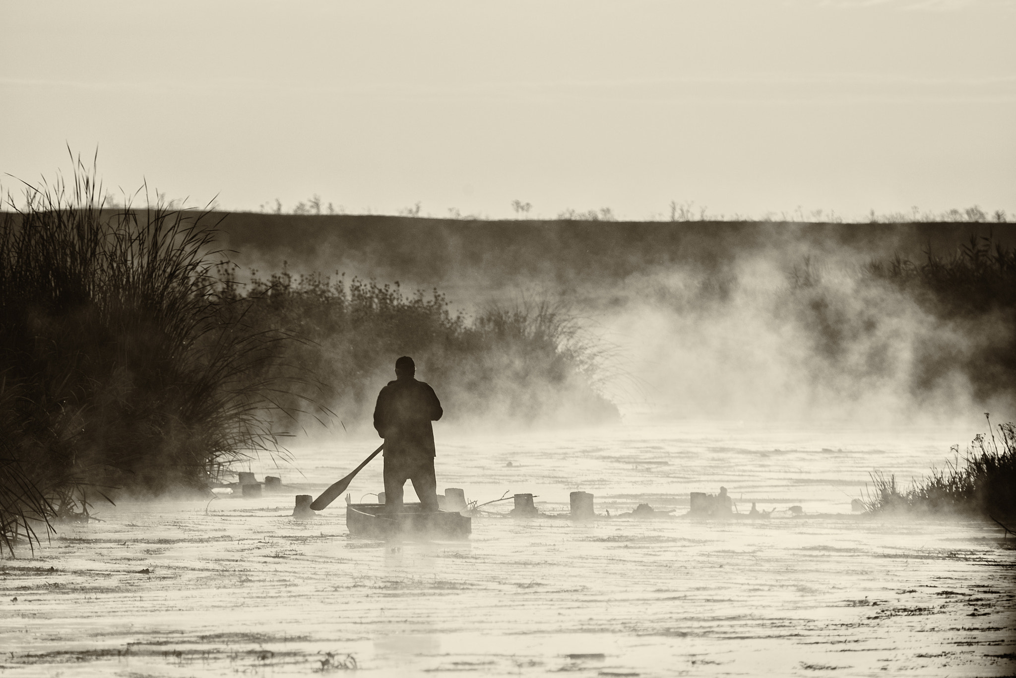 Canon EOS 6D + Canon EF 70-200mm F2.8L USM sample photo. Fisherman on neajloc river photography