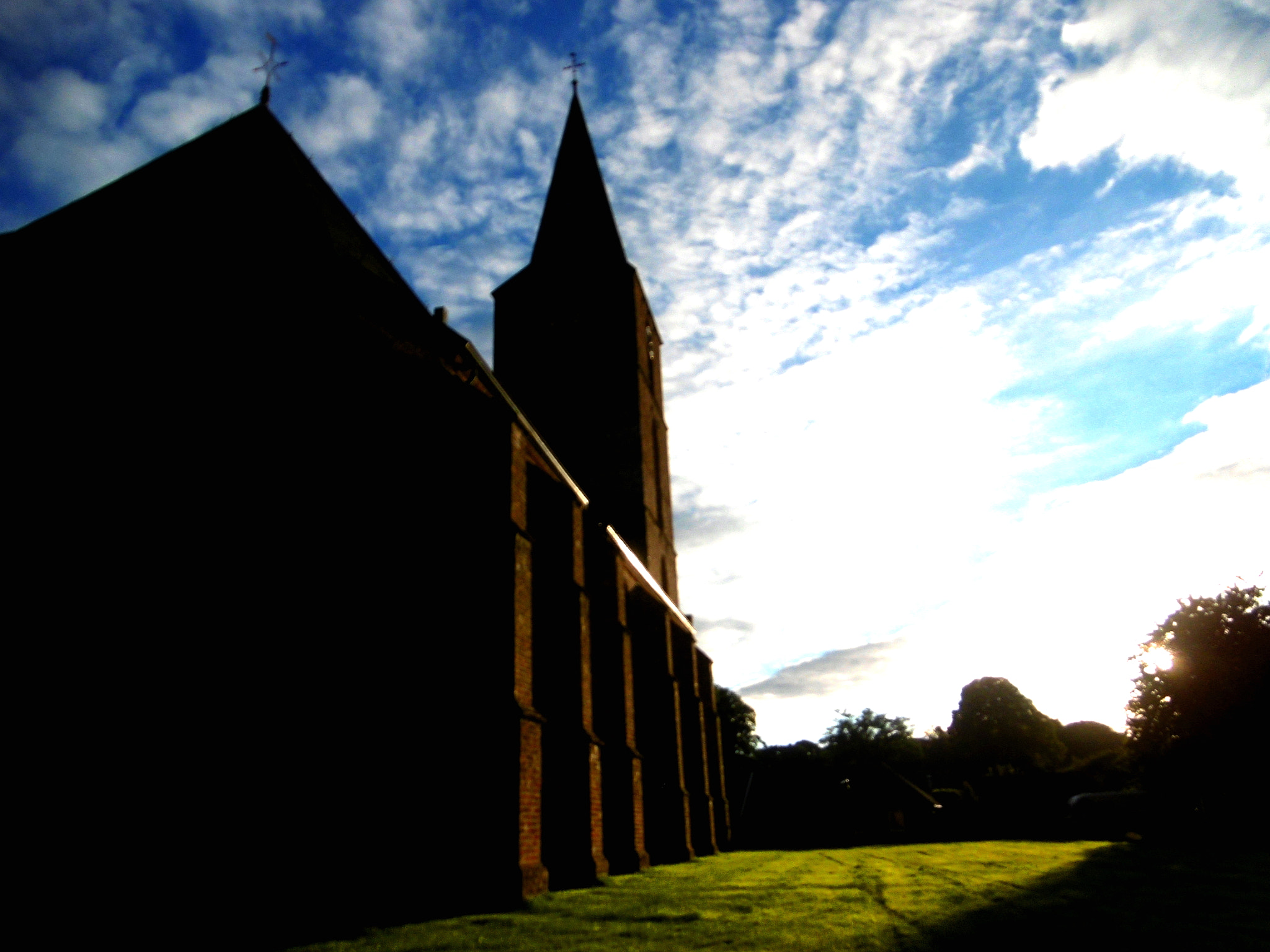 Panasonic DMC-SZ10 sample photo. A church's sky photography