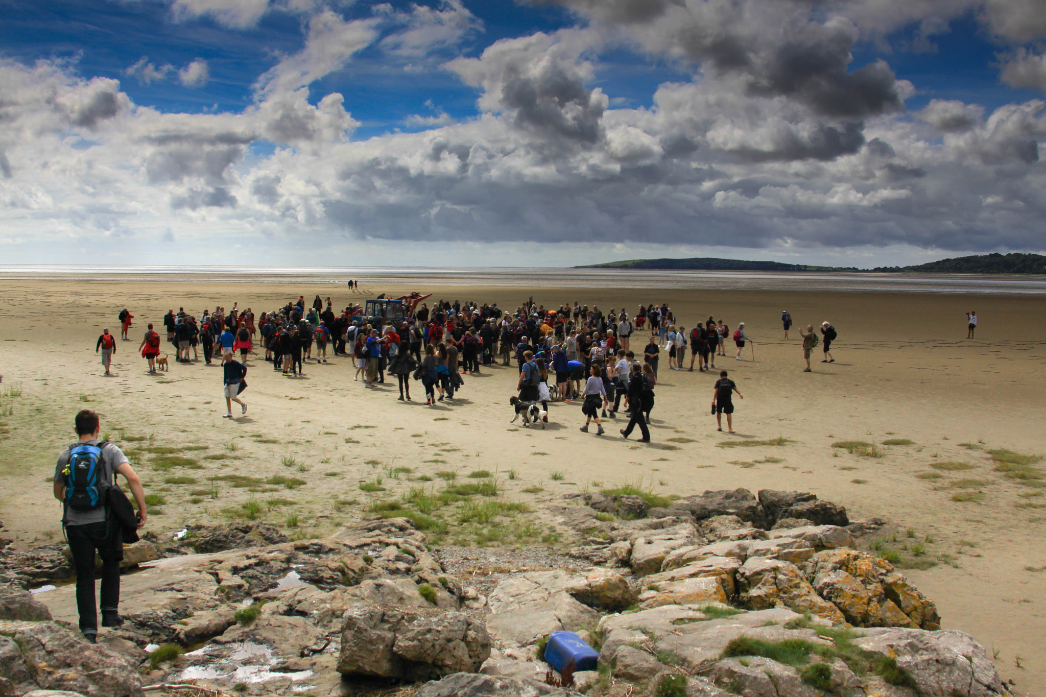 Canon EOS 50D + Canon EF 24-85mm F3.5-4.5 USM sample photo. Crossing morecambe bay on foot photography